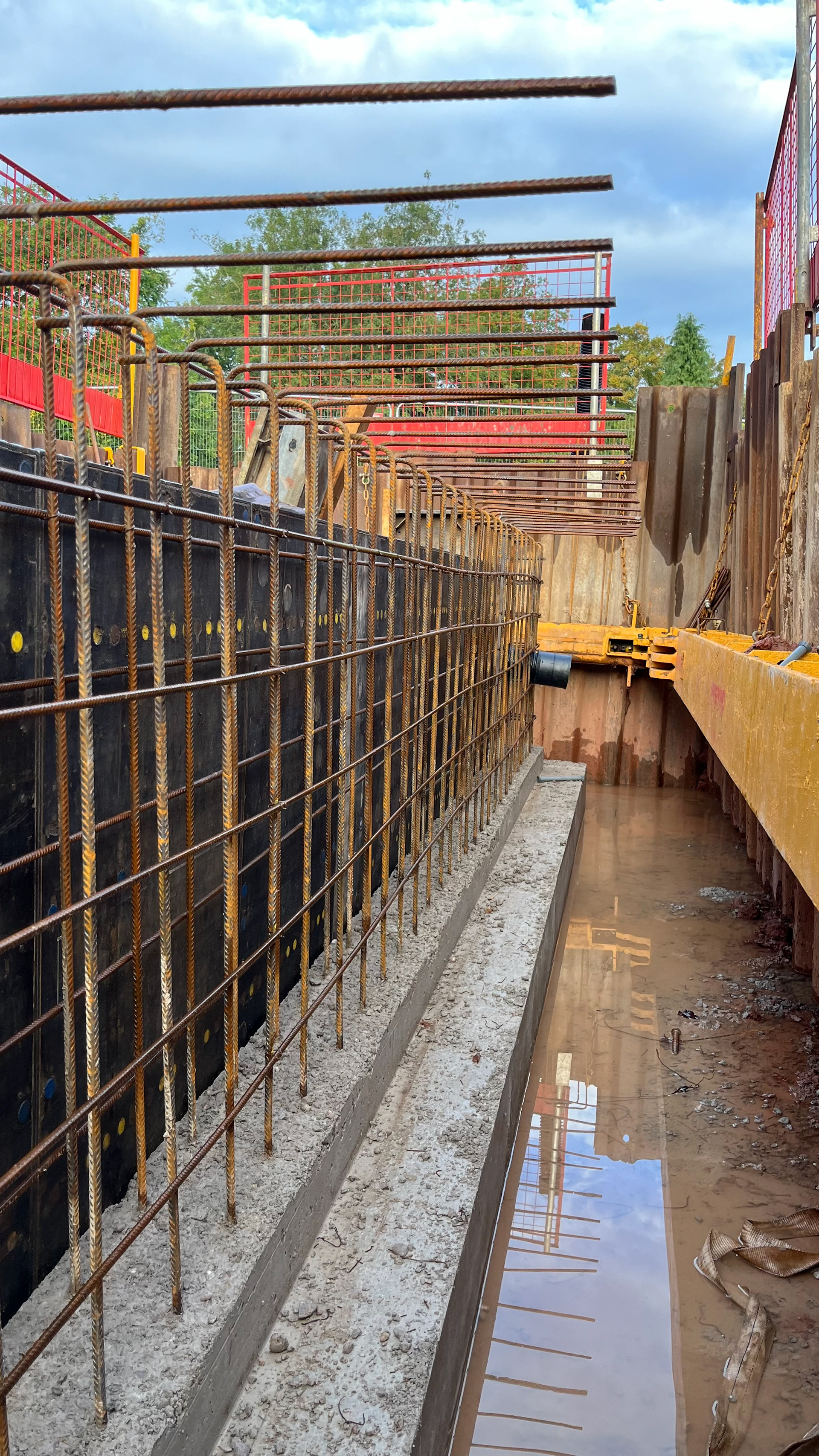 Rebar Formwork in a cofferdam