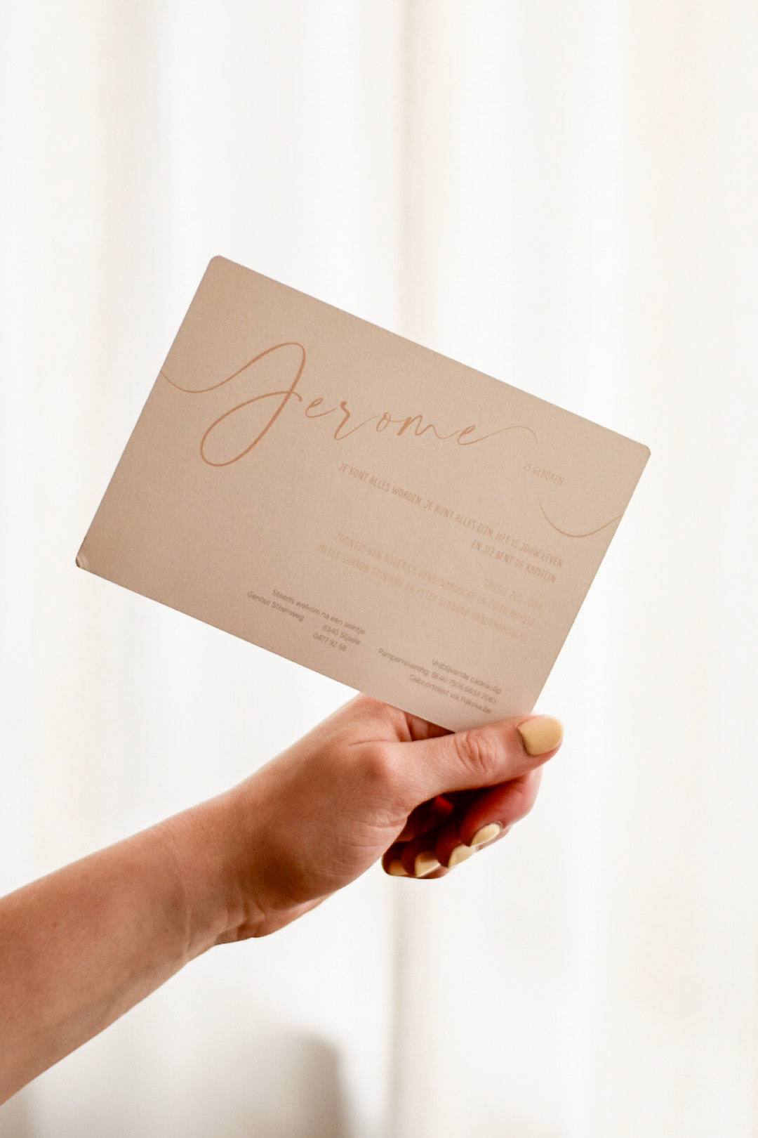 Geboortekaartje Jerome