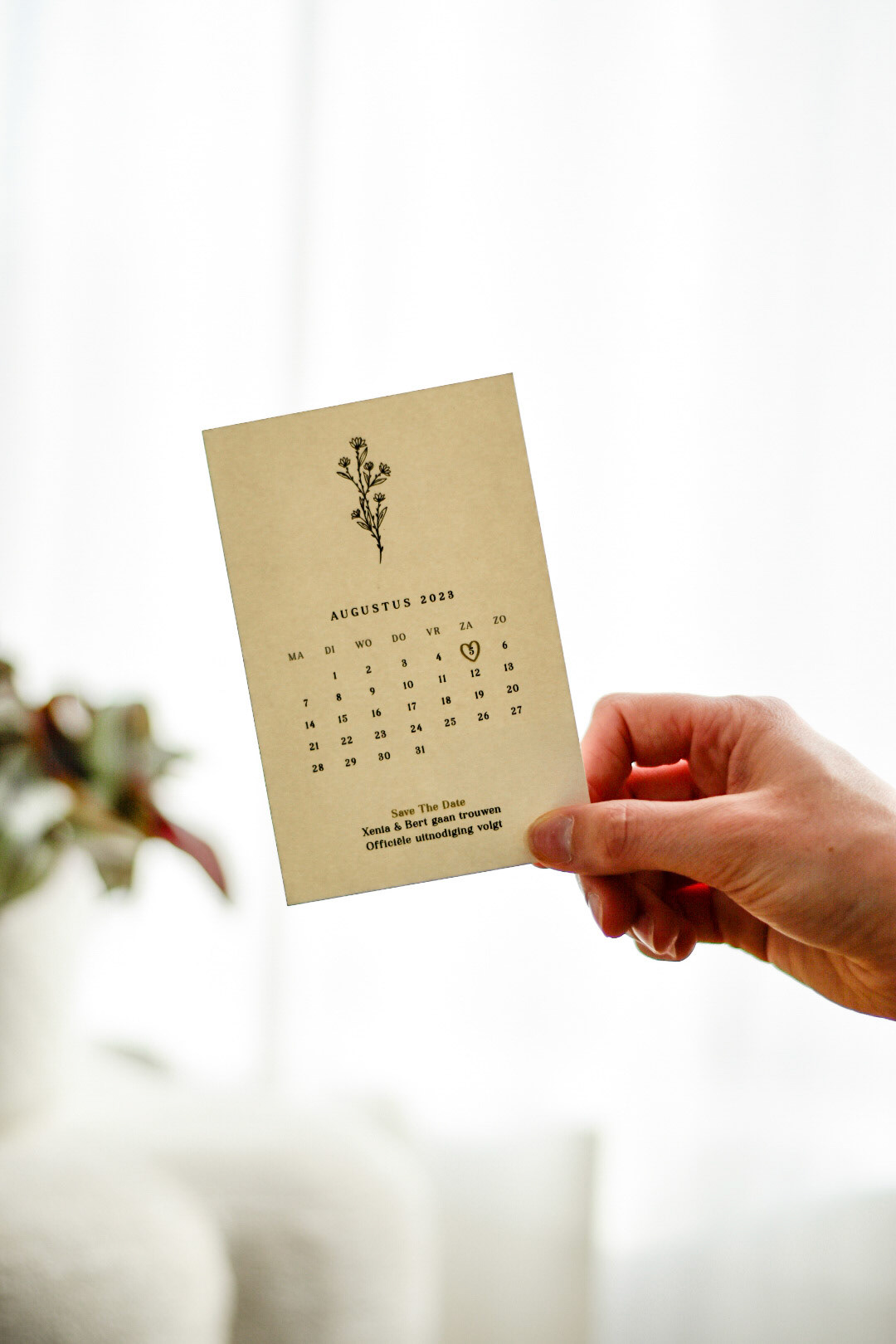 Save the date Xenia & Bert