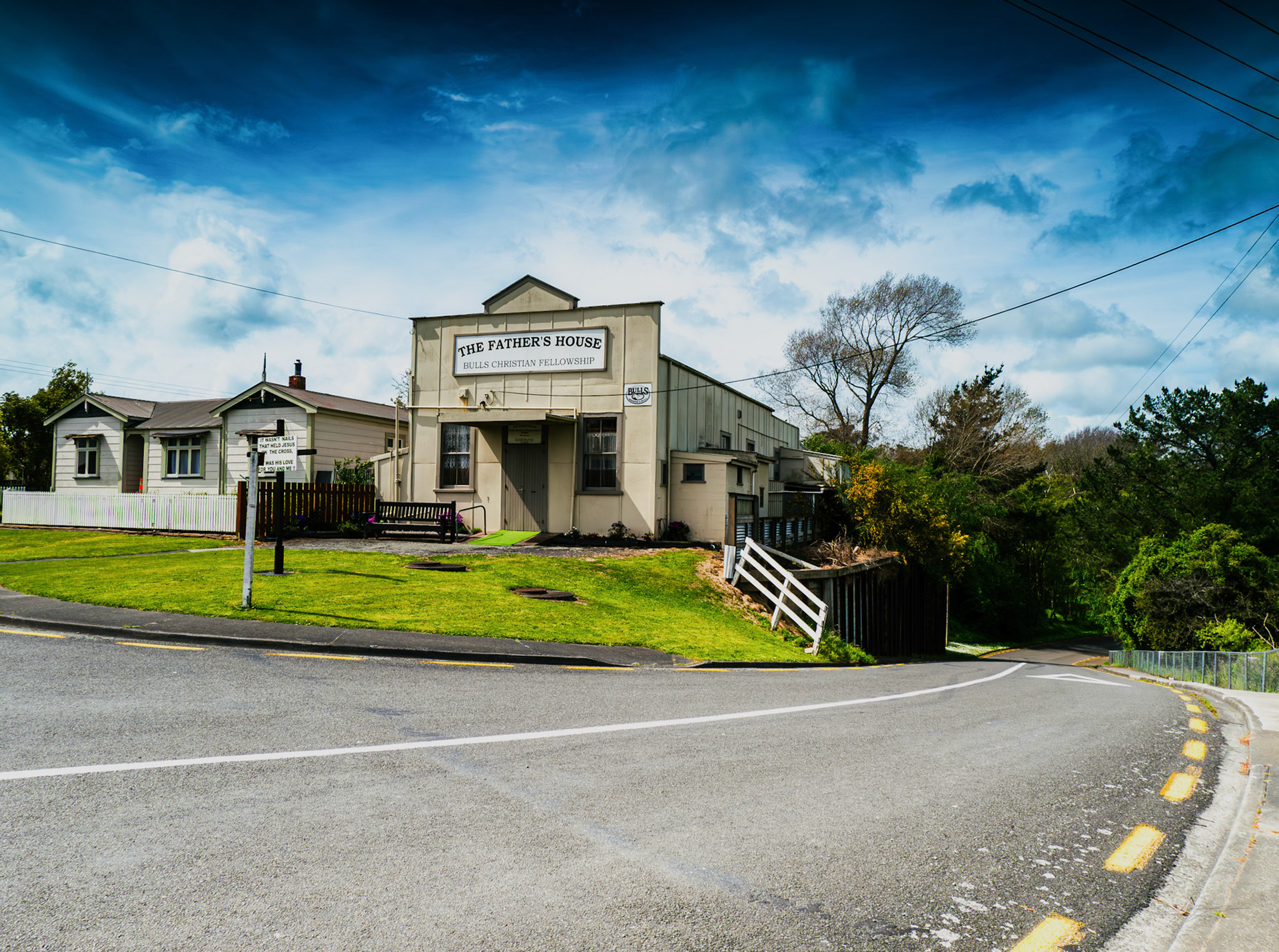 Verandah of the shadow of door