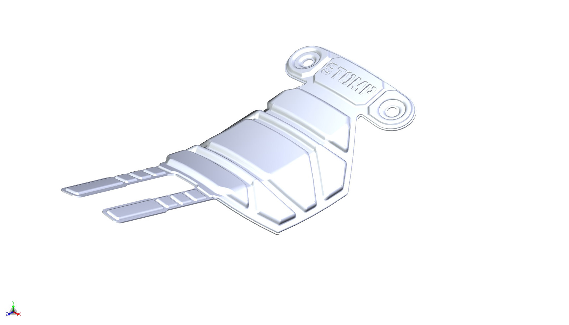 Shoe Armor Isometric of 3D model
