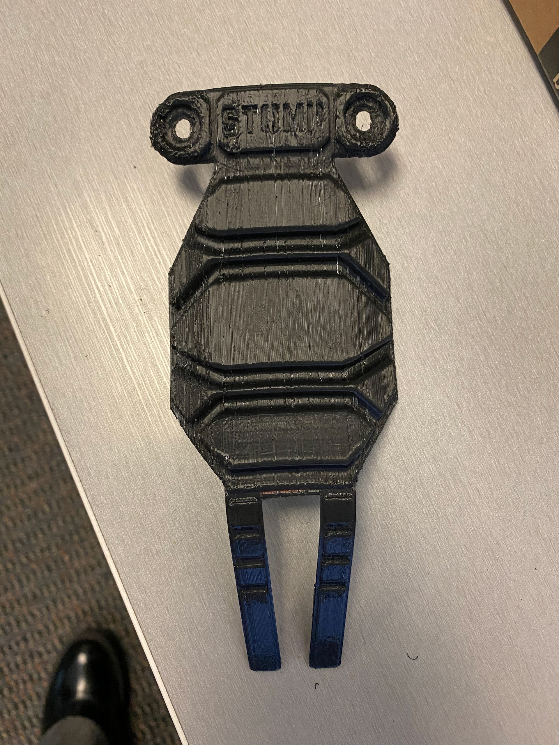 First 3D print for testing, made with ninja flex material