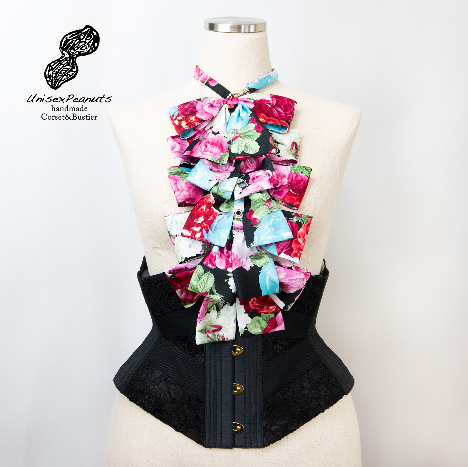 2024 Corset tie"No.6 Rose satin"