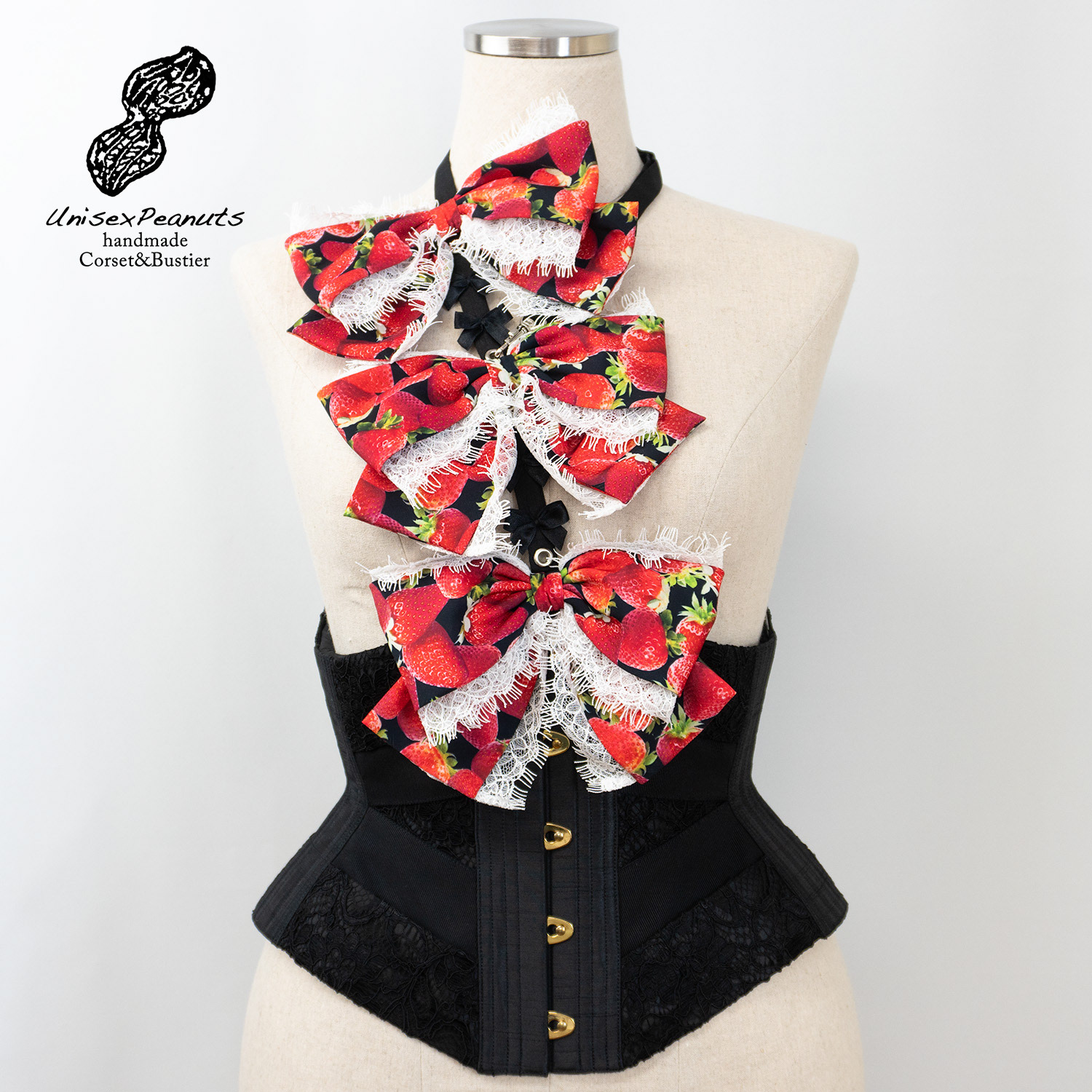 2024 Corset tie "No.11 Strawberry milk"