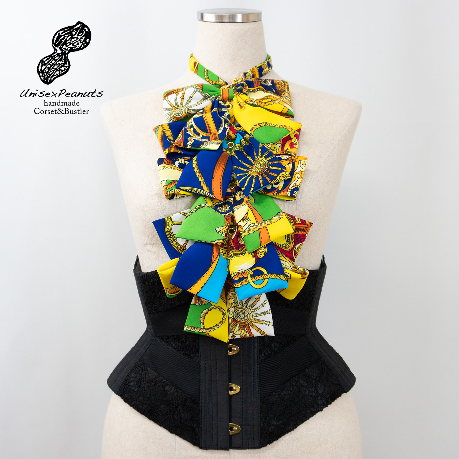 2024 Corset tie "No.9 Scarf pattern"