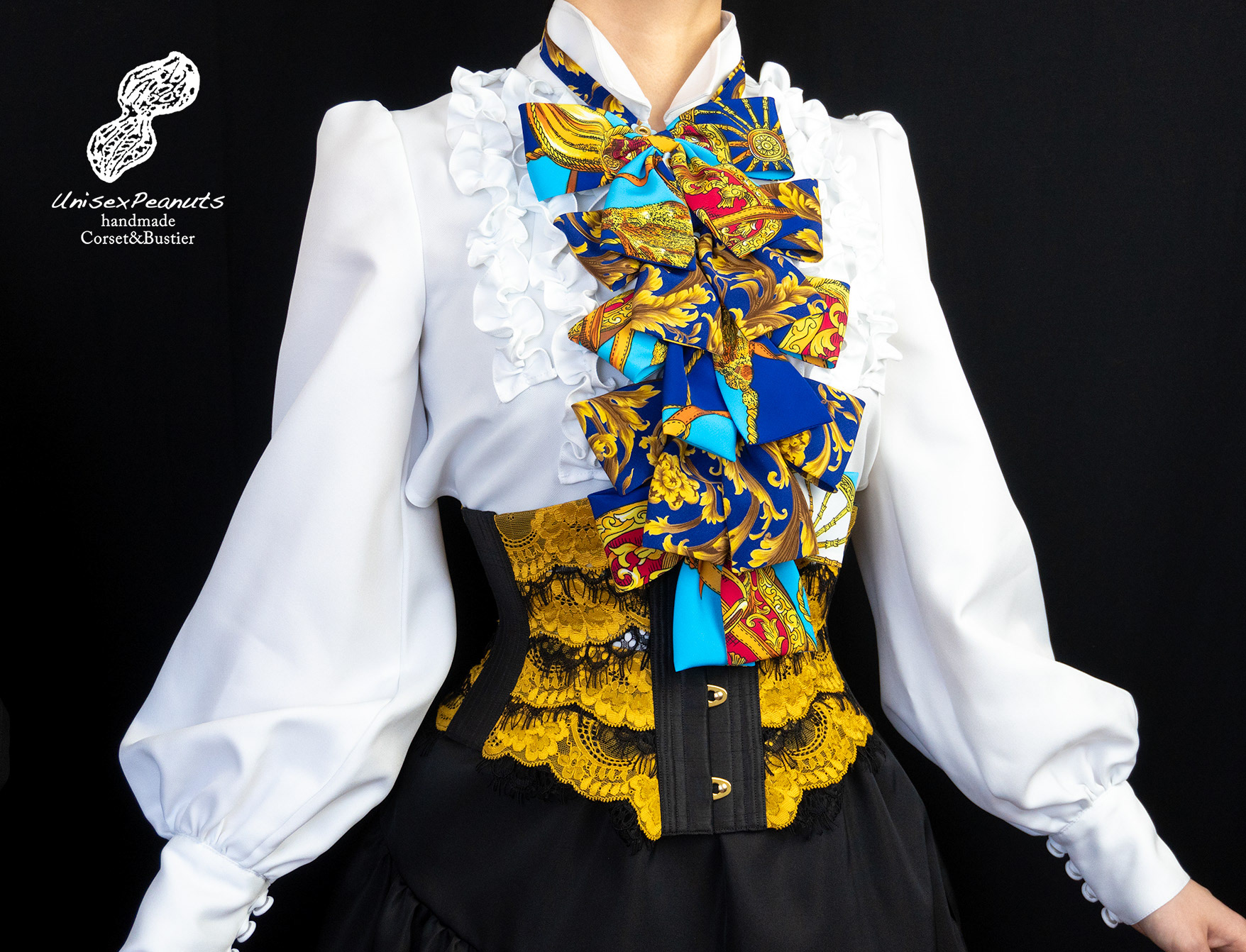 2024 Corset tie "No.7 Scarf pattern"