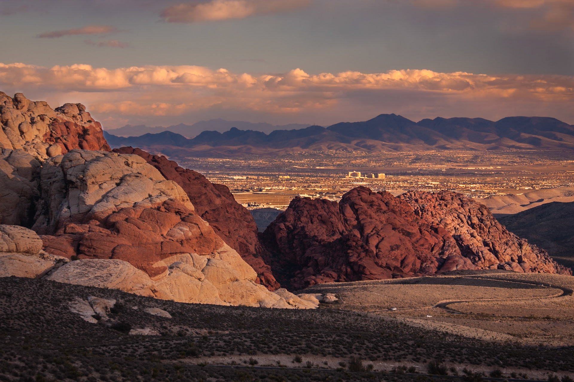 Vegas from Red Rock