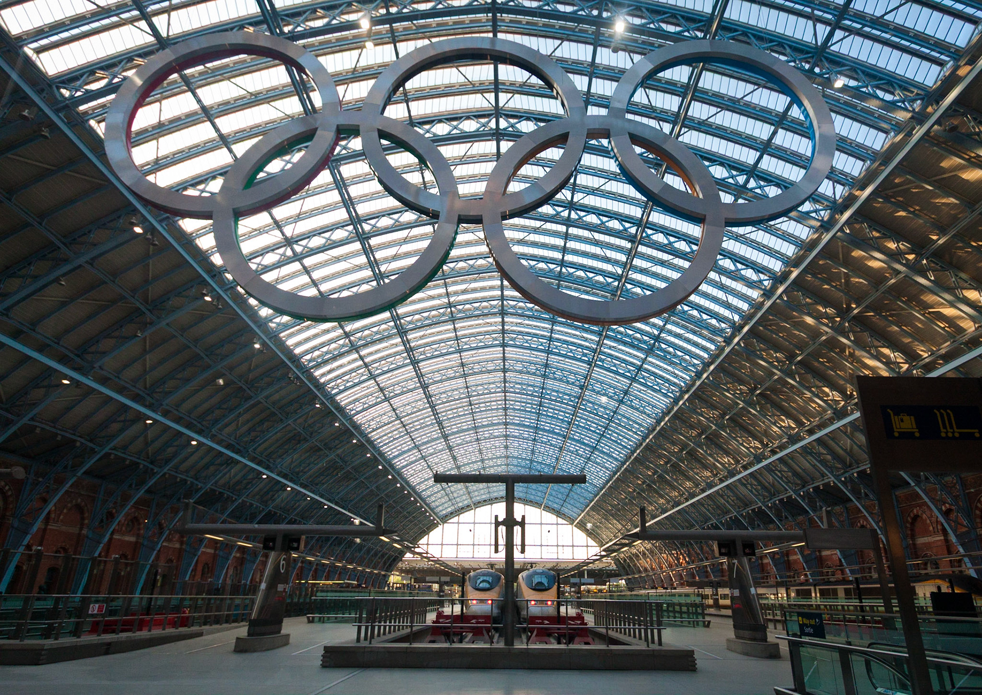 Saint Pancras during Olympics