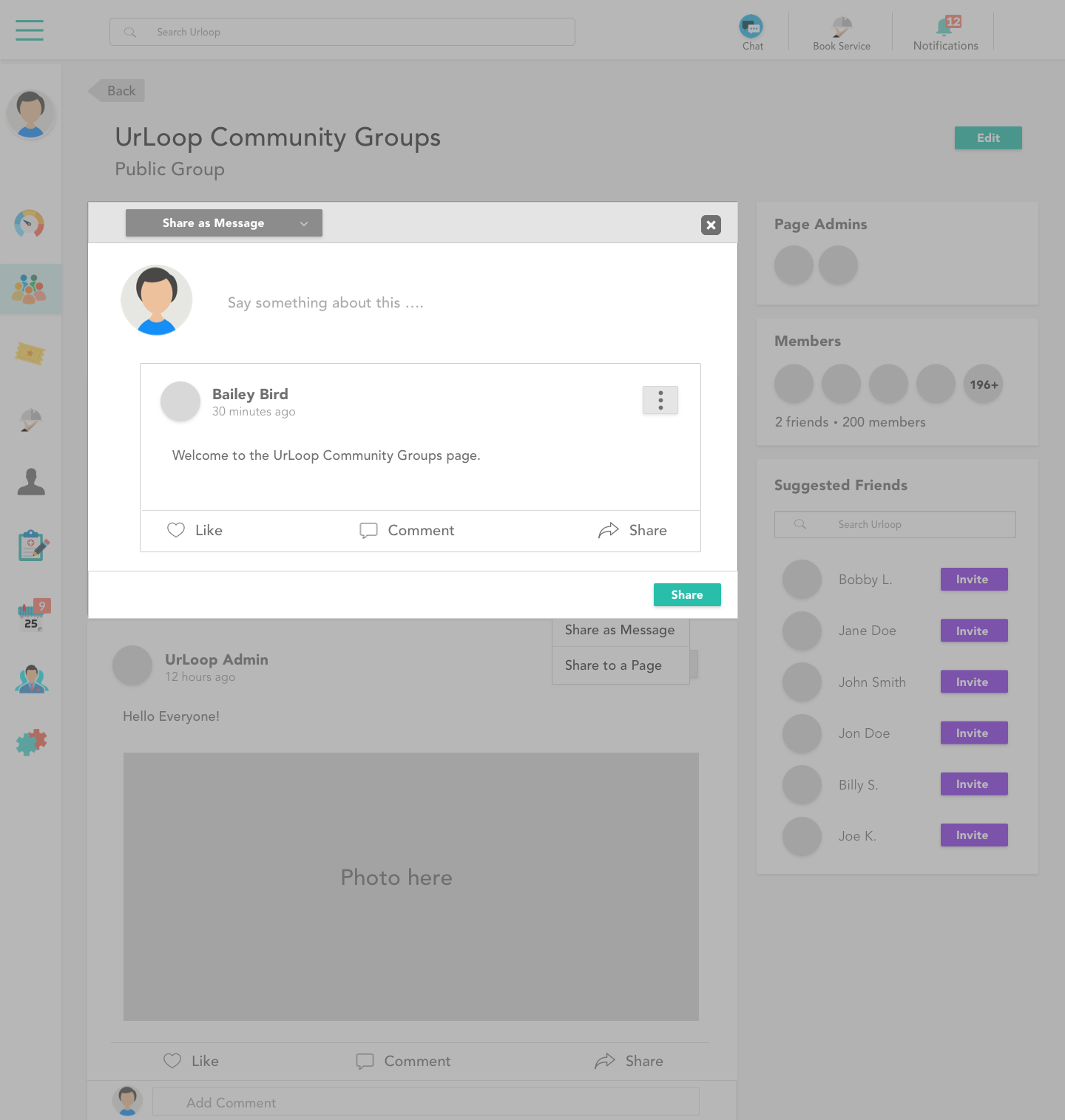 Groups: Share