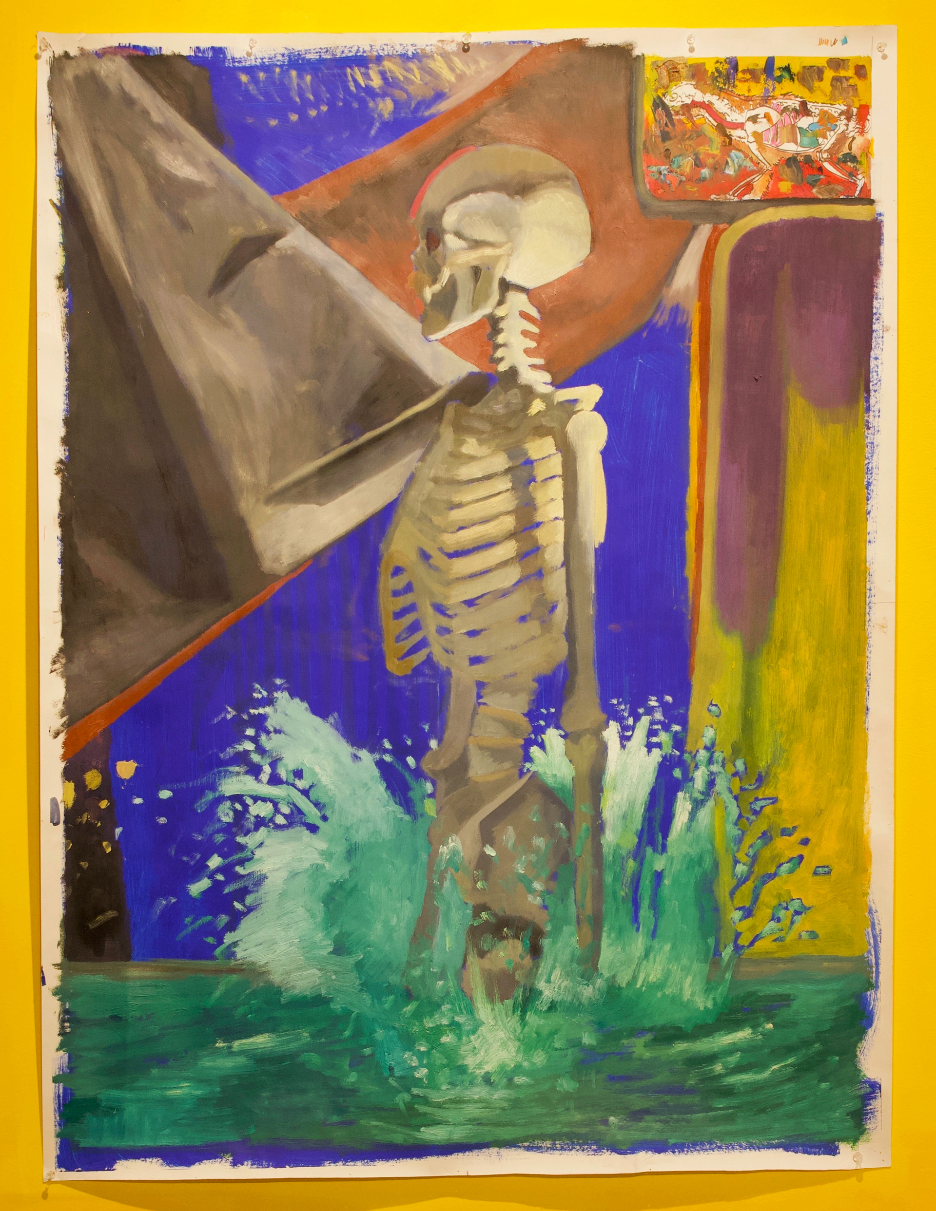 Oil and Acrylic on paper. 36 x 48 in. 2024