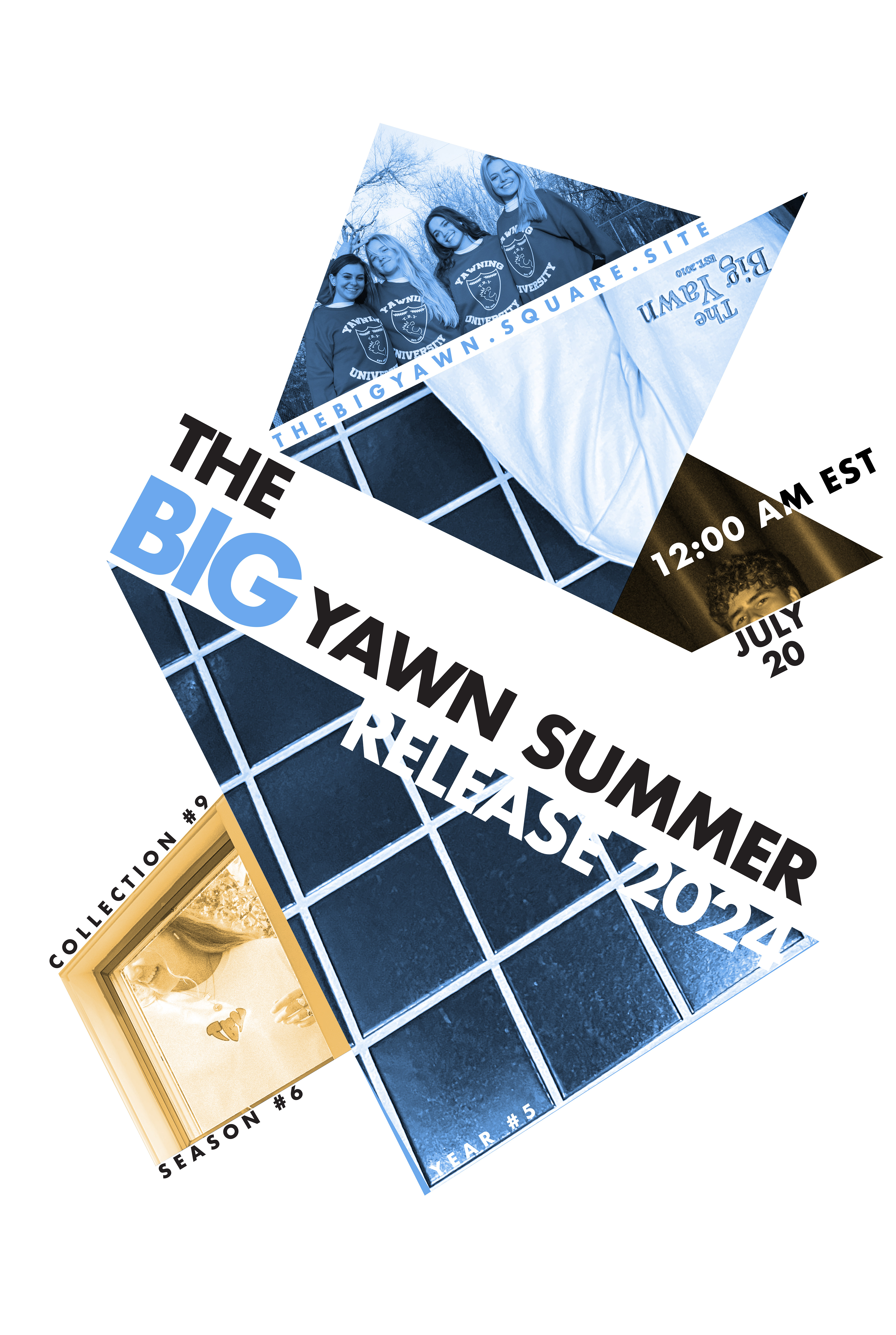 Ad poster for my clothing brand, The Big Yawn.