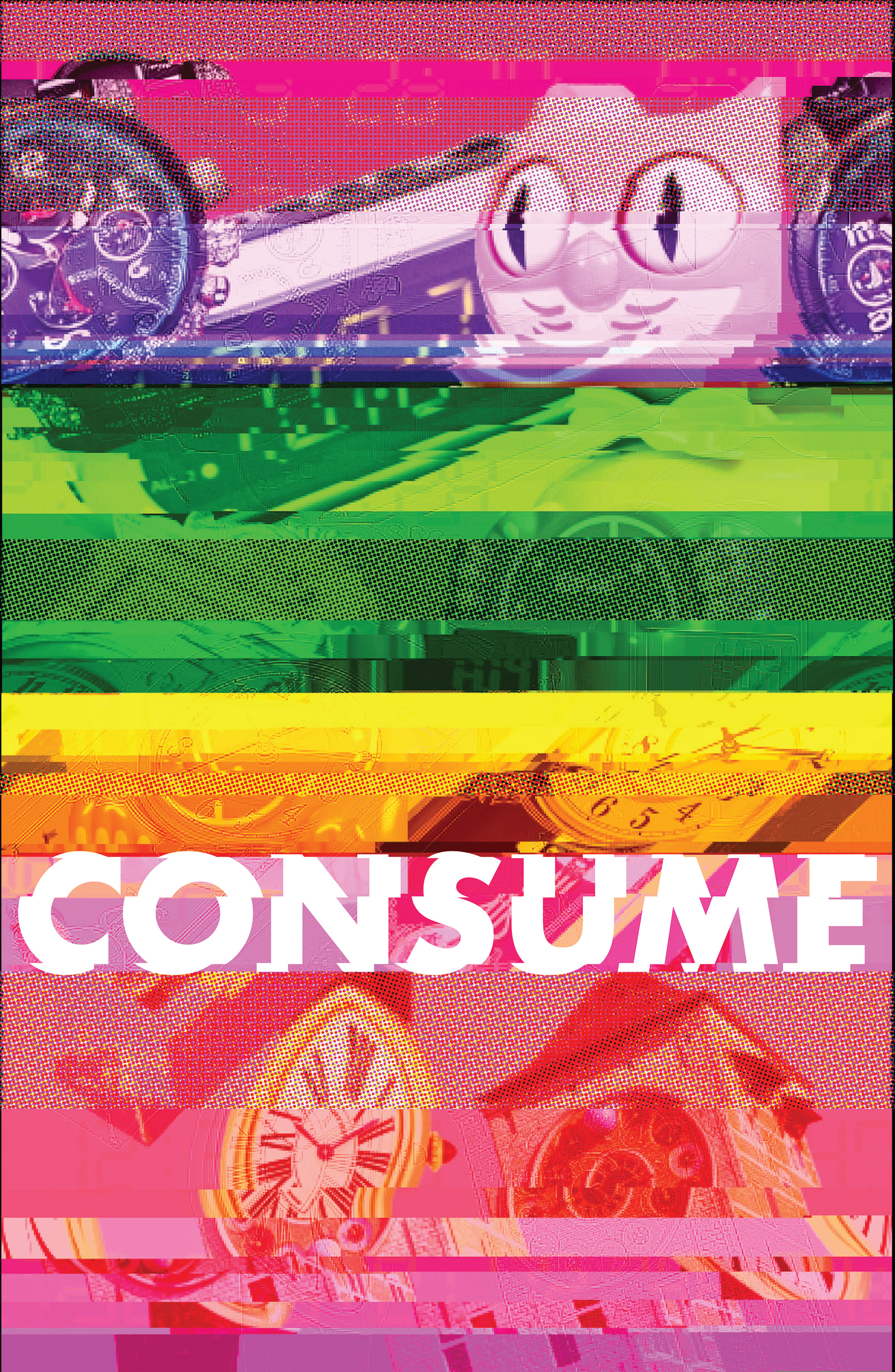 1/3 in a poster series (collage -> glitch art)