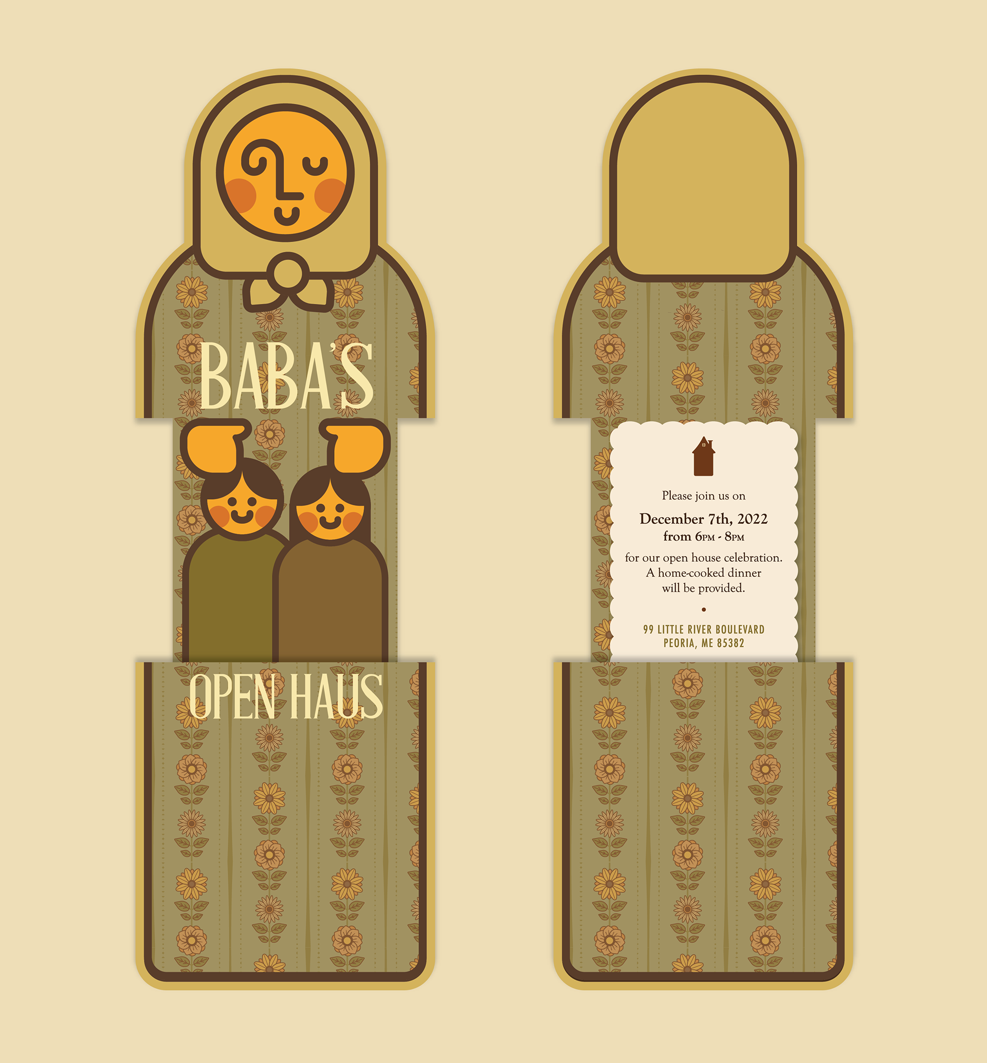 Baba's Open Haus Invitation - Open