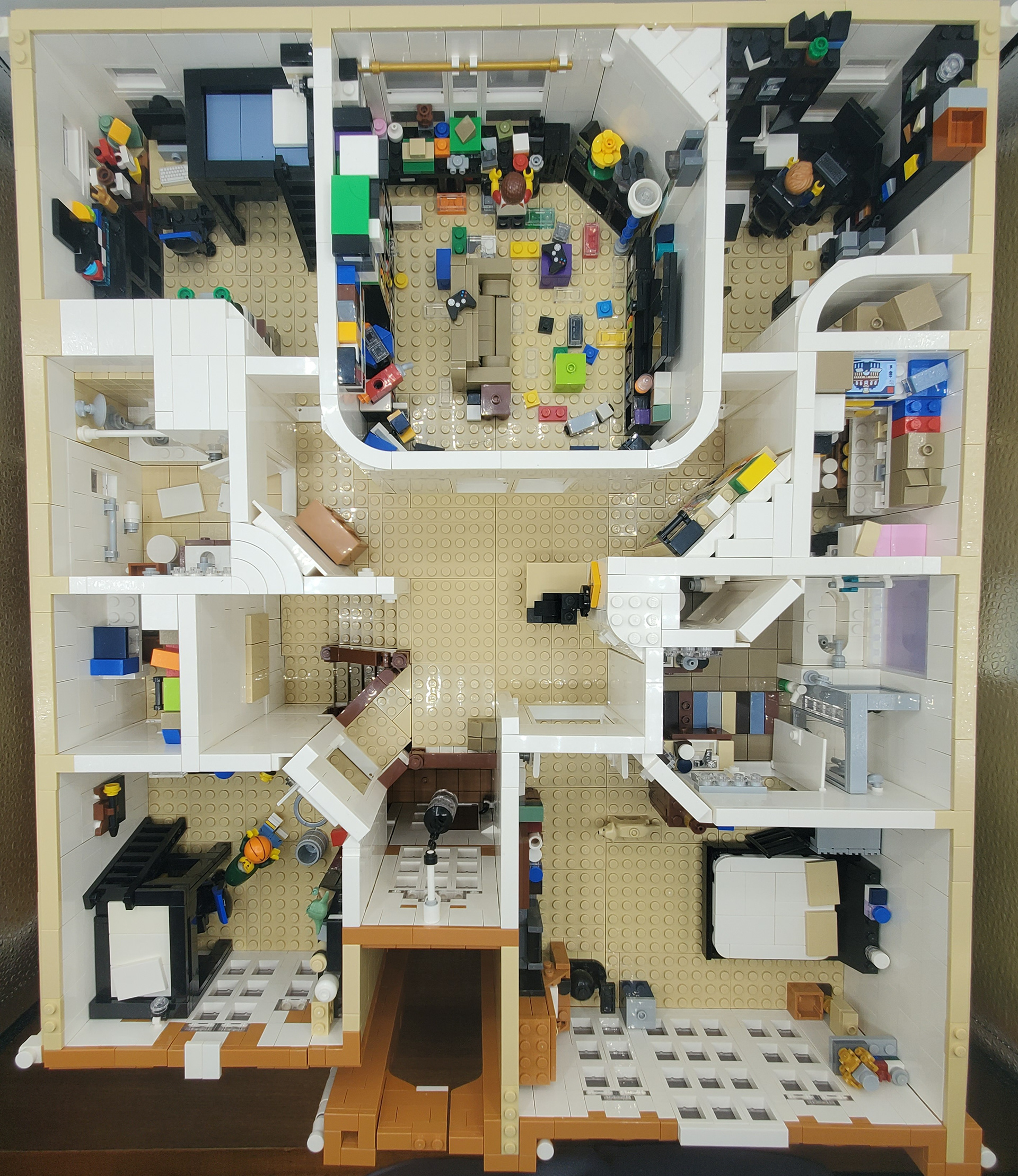 Aerial view of the second floor's interior