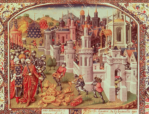 The looting of Jerusalem (15th c.)