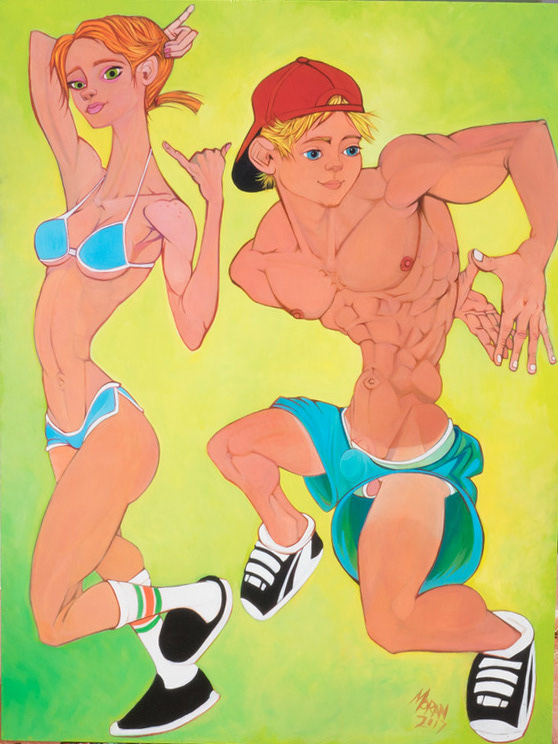Stompers 30" x 40" oil on wood $3850