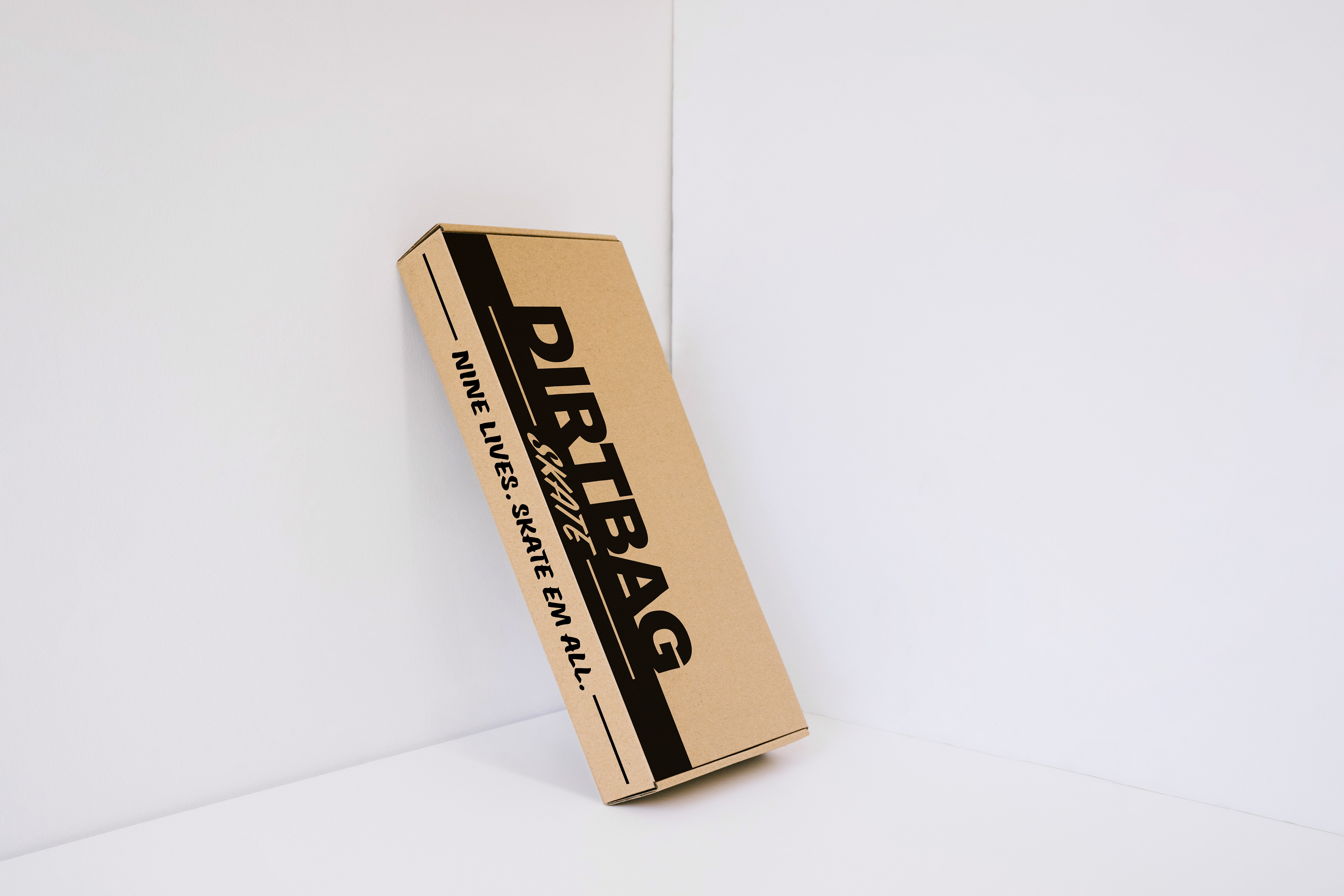 Dirtbag Skate Skateboard Box Packaging Design