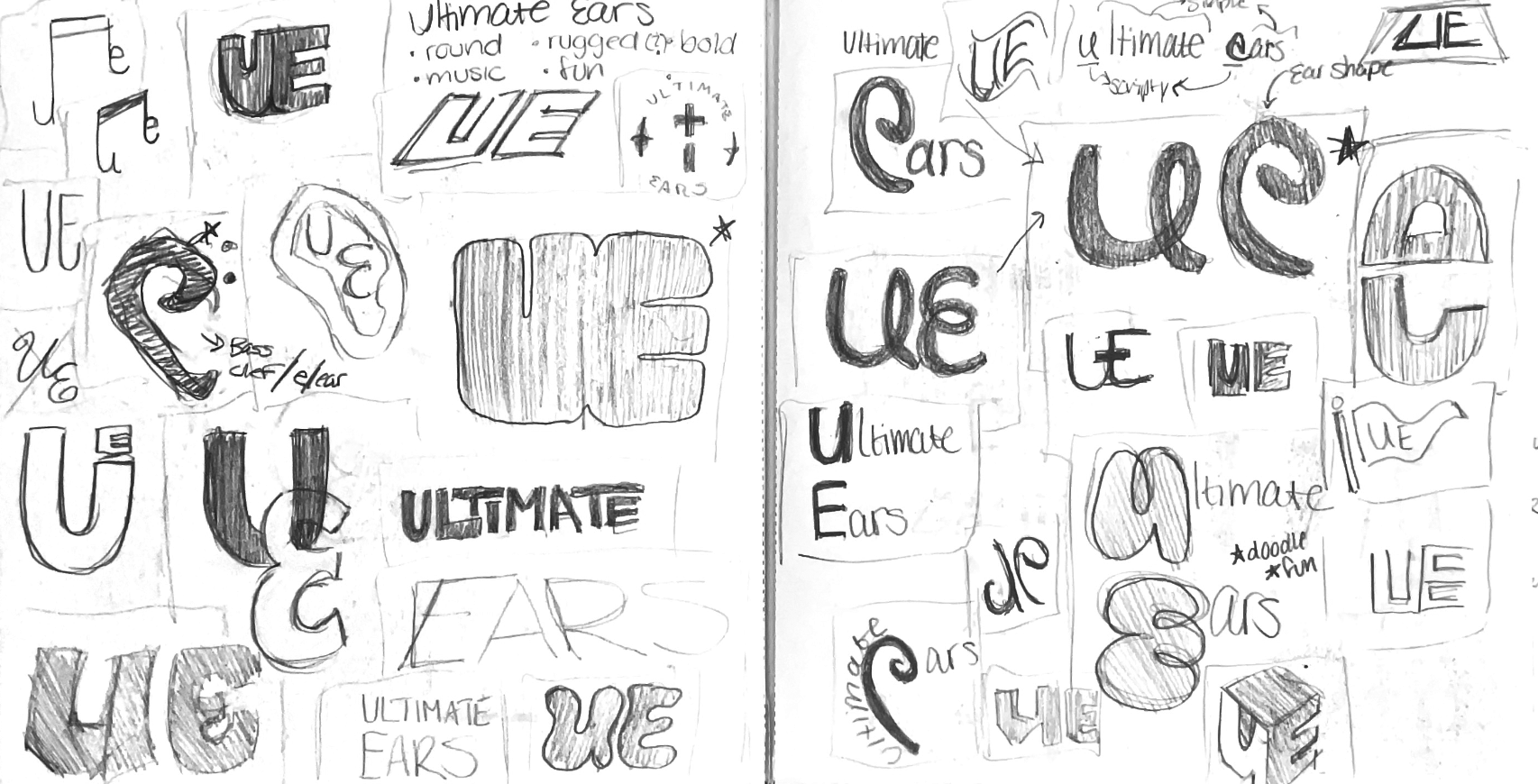 Ultimate Ears Logo Brainstorm Part I