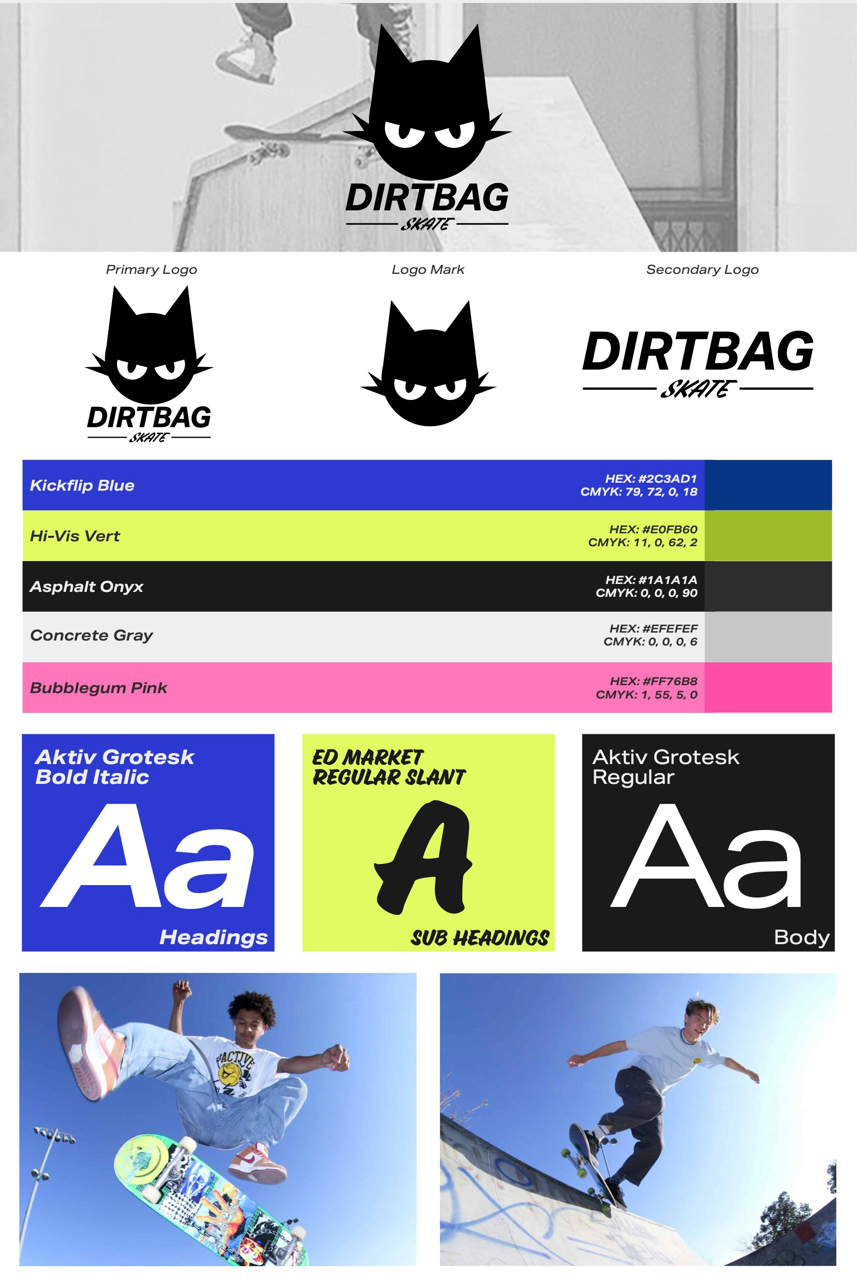 Dirtbag Skate Branding Guidelines
