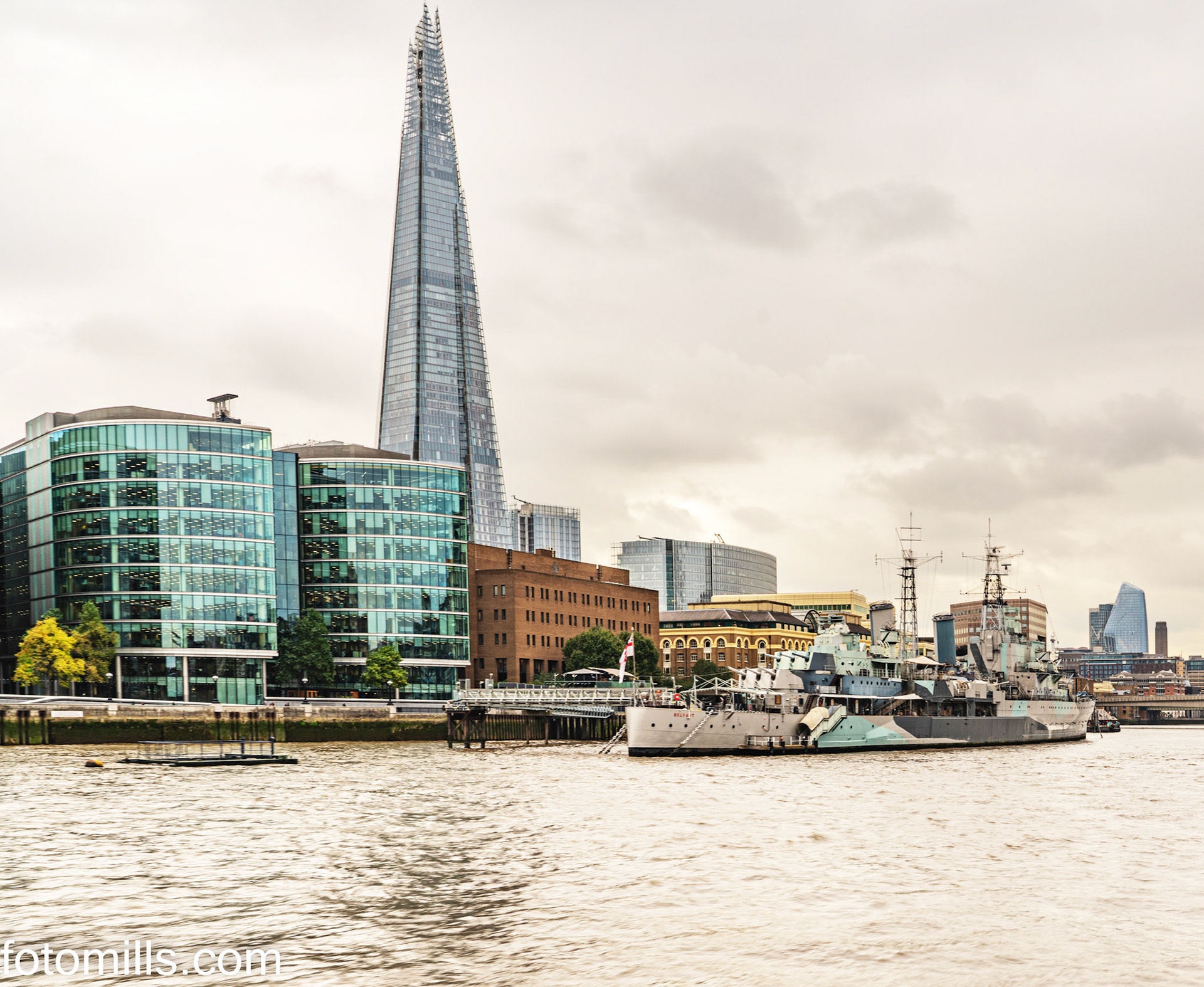 Shard &amp; HMS Belfast - Pool of London