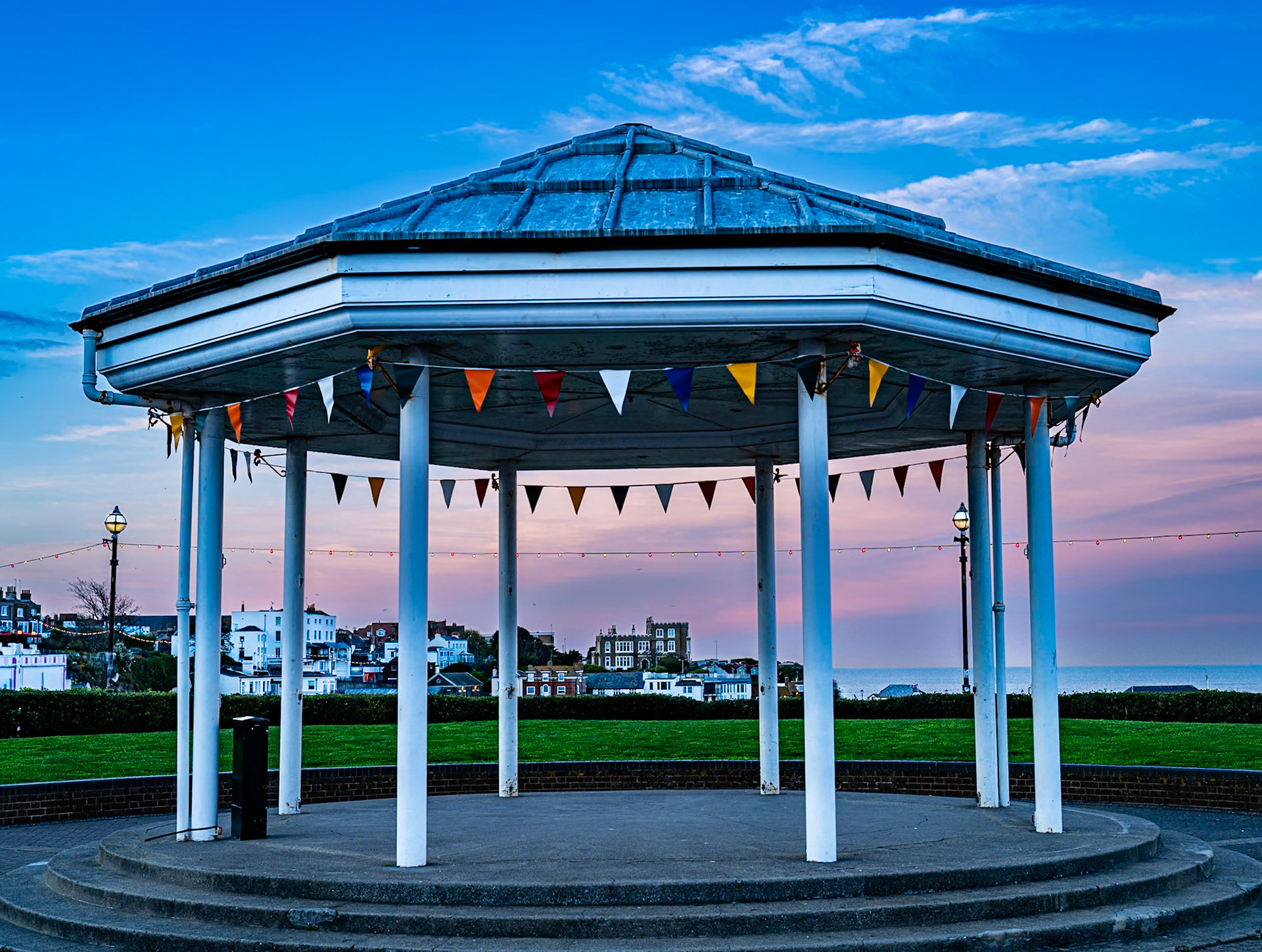 Bleak House from the bandstand Broadstairs
