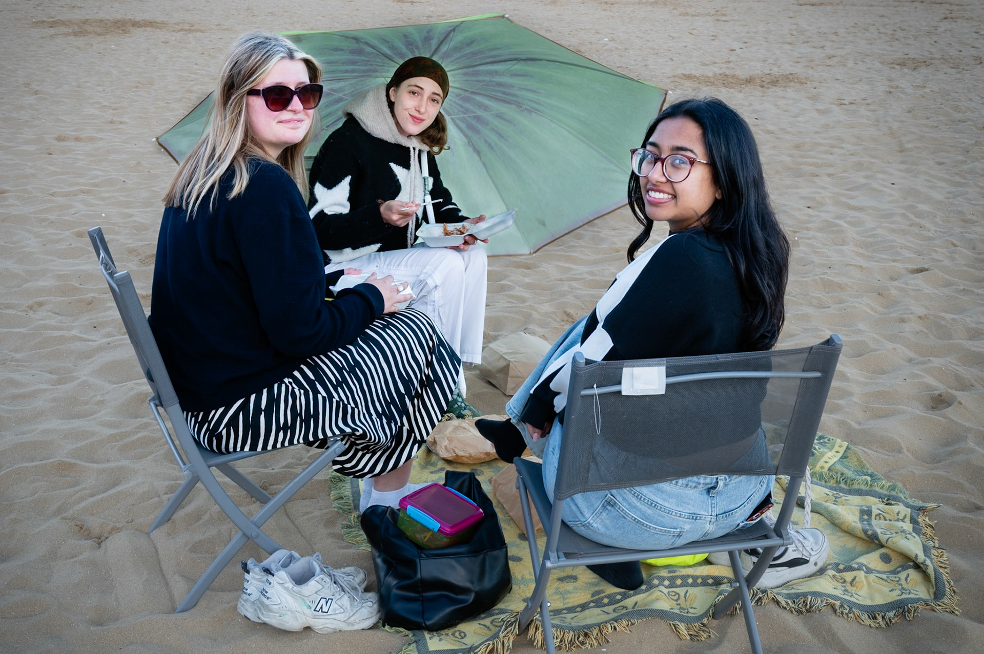 Meet Up of Friends on the Beach