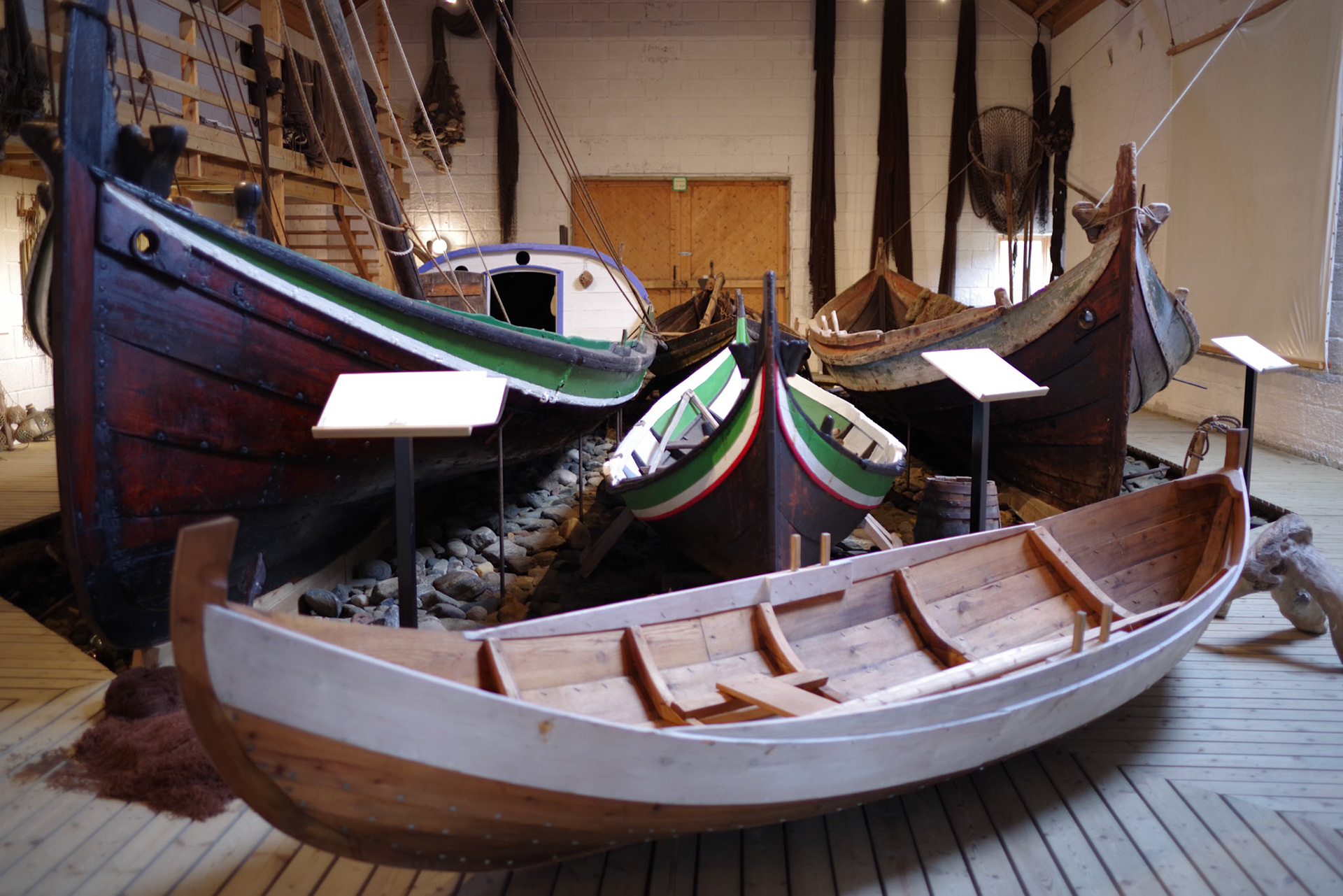 Traditional Boats Near Narvik Norway