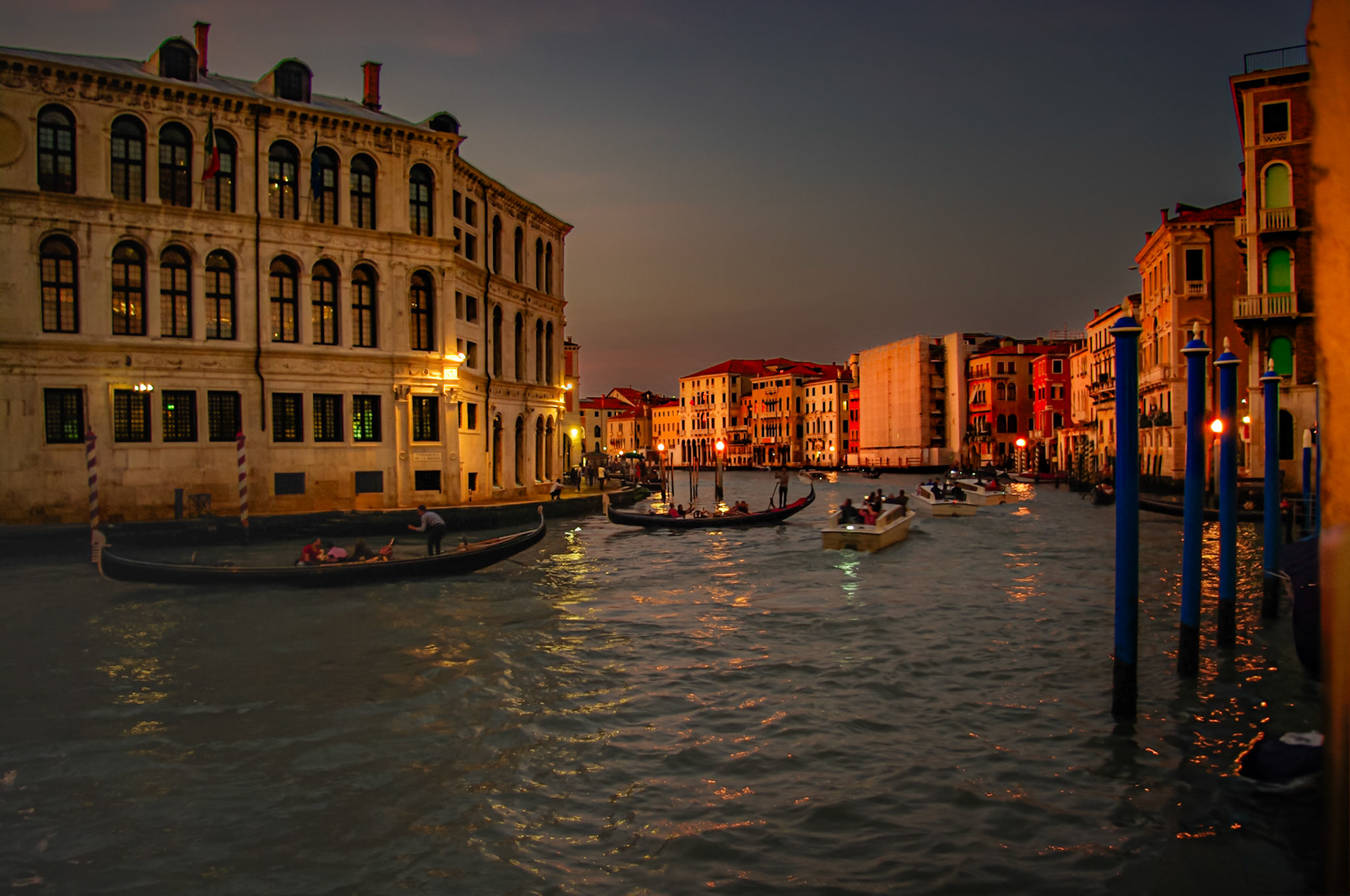 Venice at night