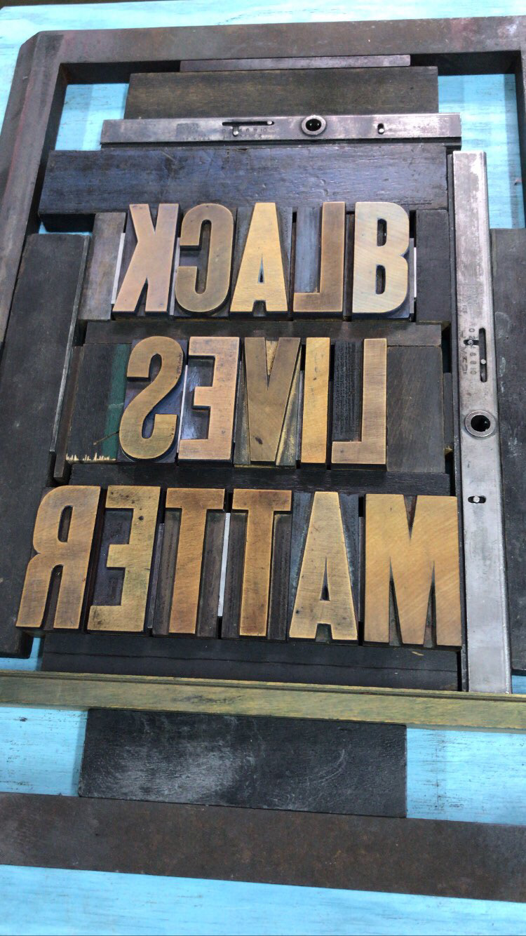 Protest posters in progress