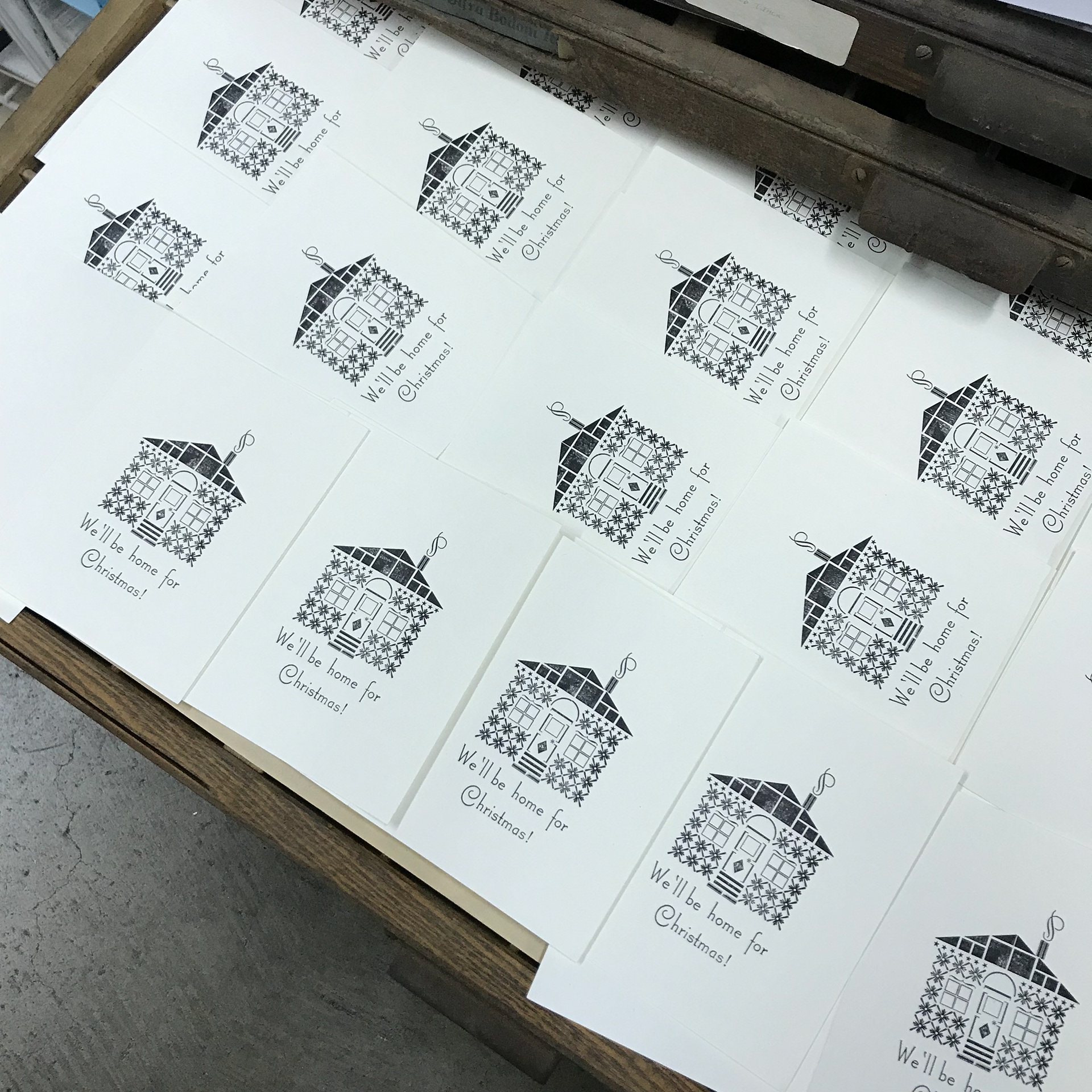 Commissioned Christmas cards