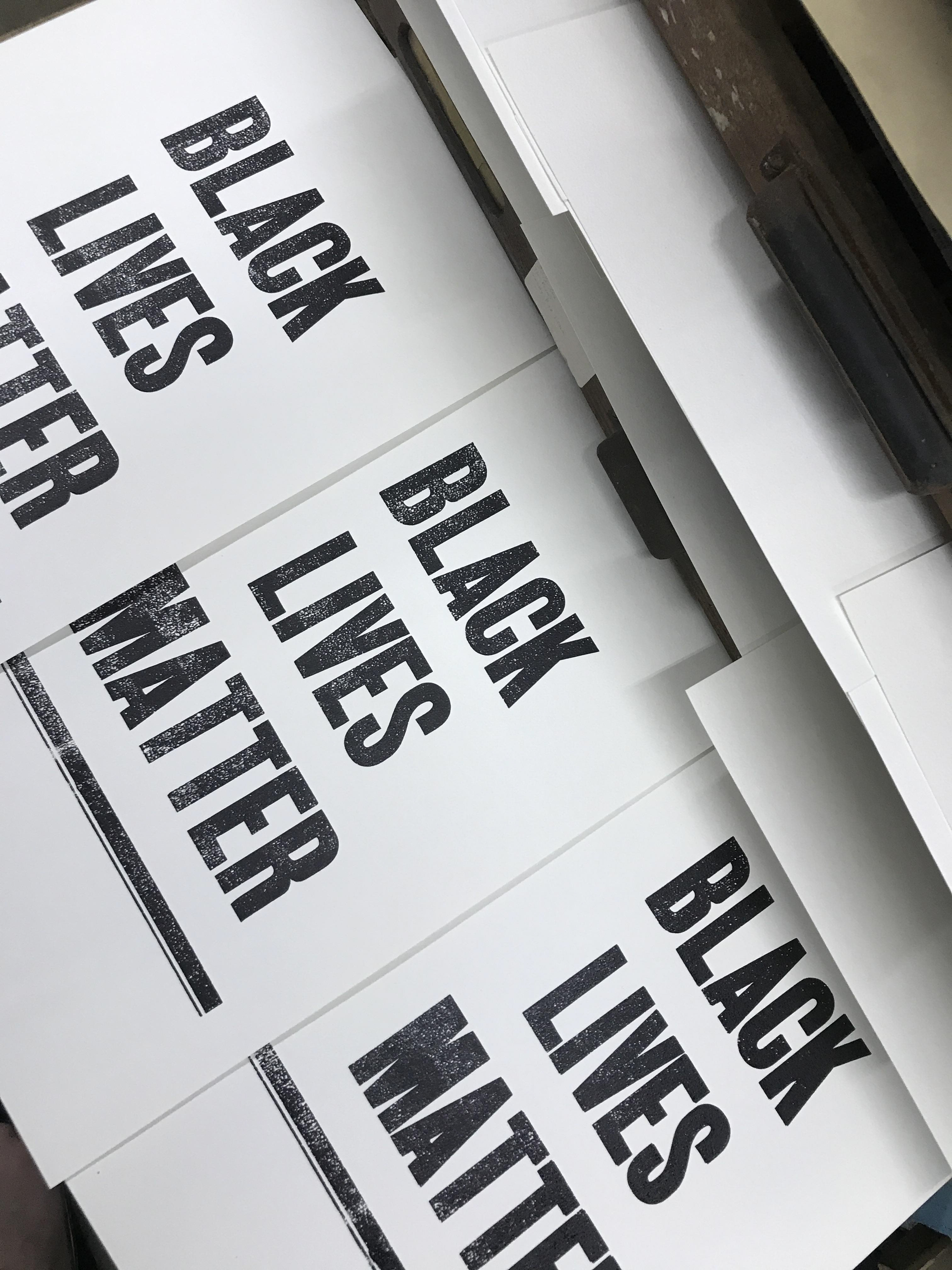 Protest posters inspired by the visuals from 1960s Civil Rights marches