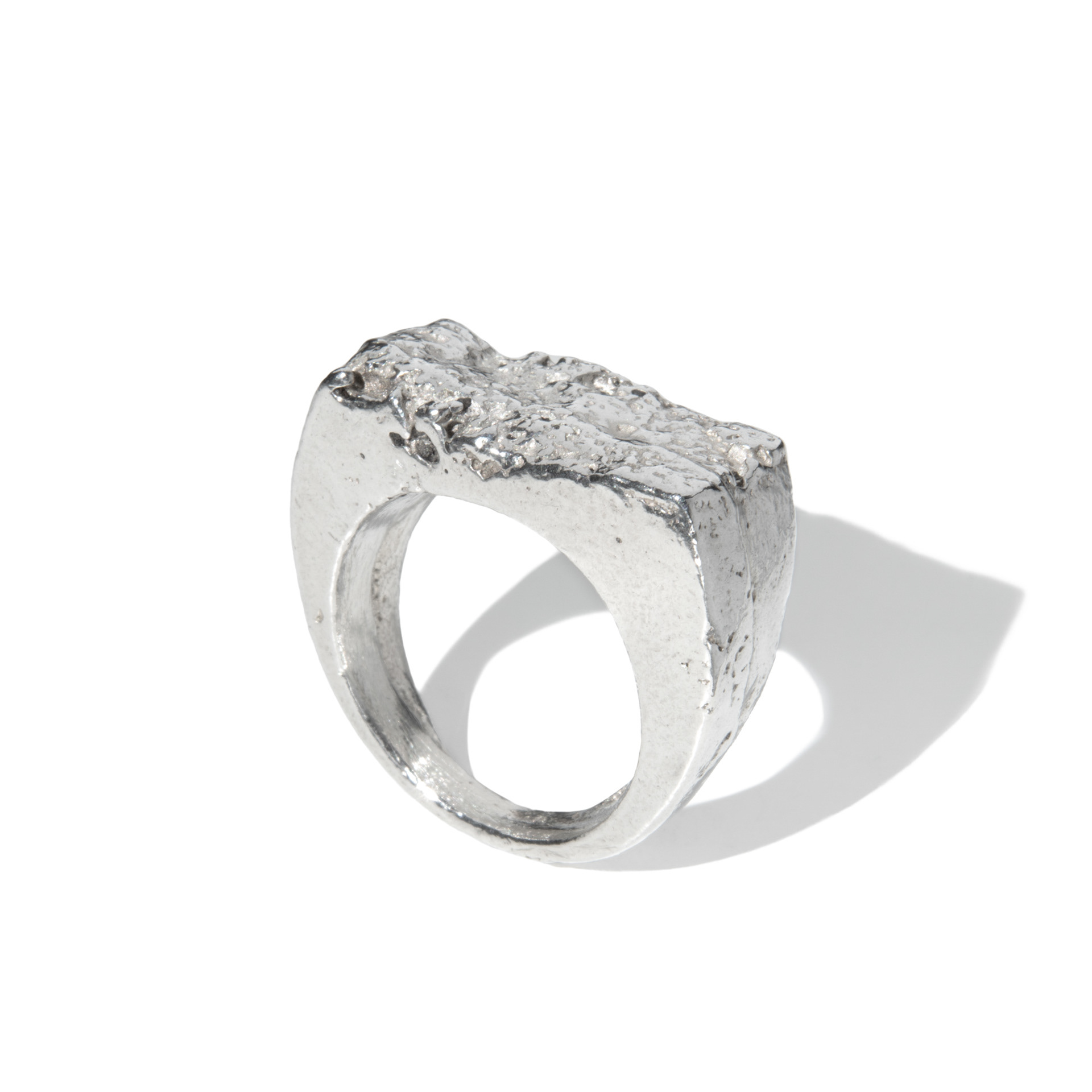 Earth cast signet ring 2.2