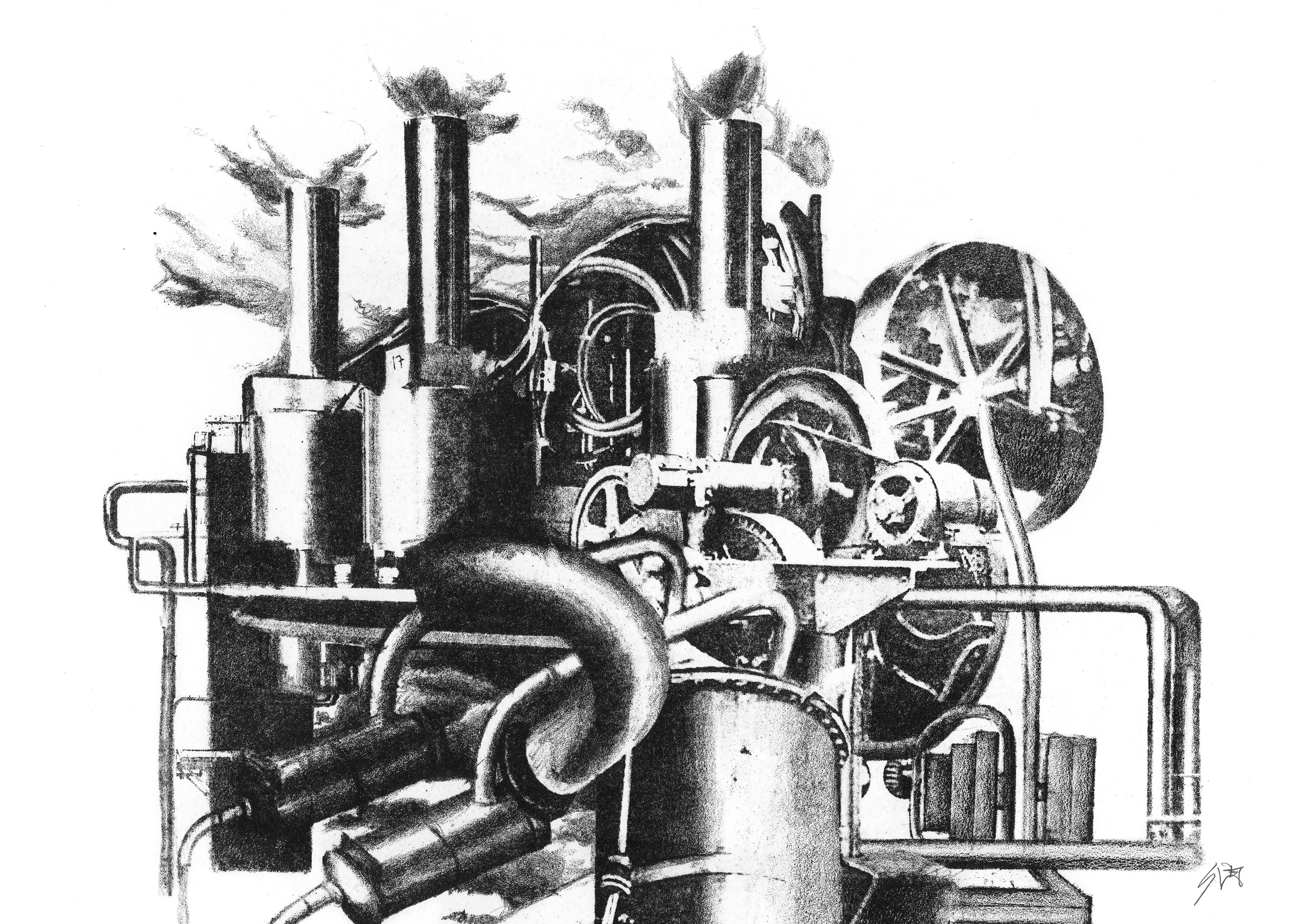 Desolate machine