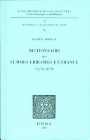 Accessit 2004 : ARBOUR ( Roméo ) . Dictionnaire des femmes libraires en France (1470 - 1870).