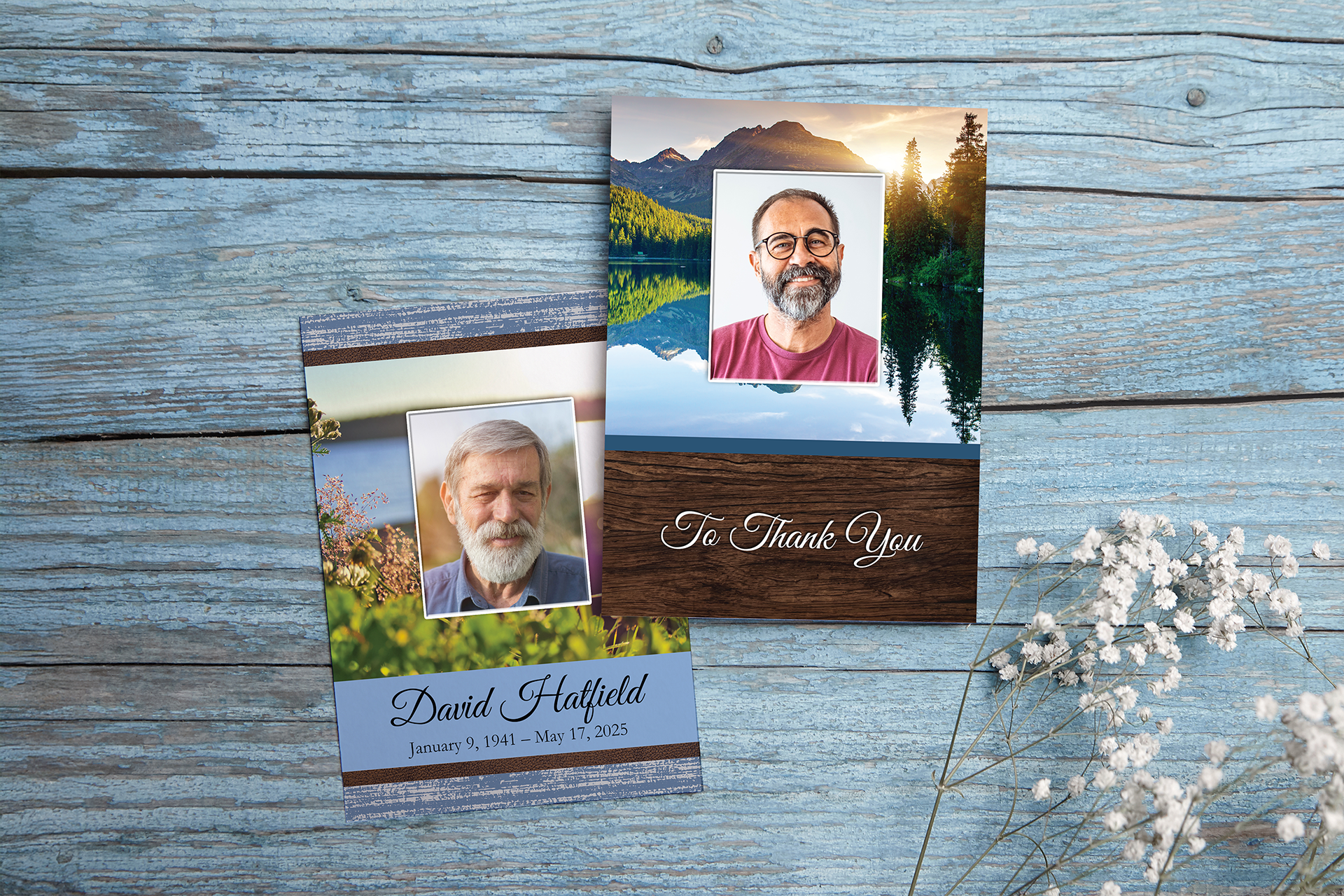 Two outdoor stationery themes I designed.