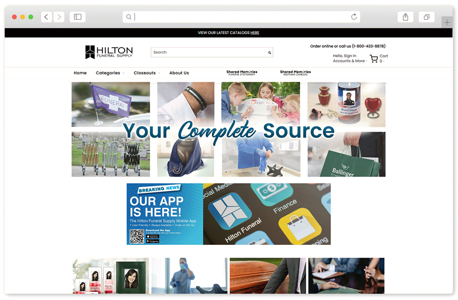Homepage Before
