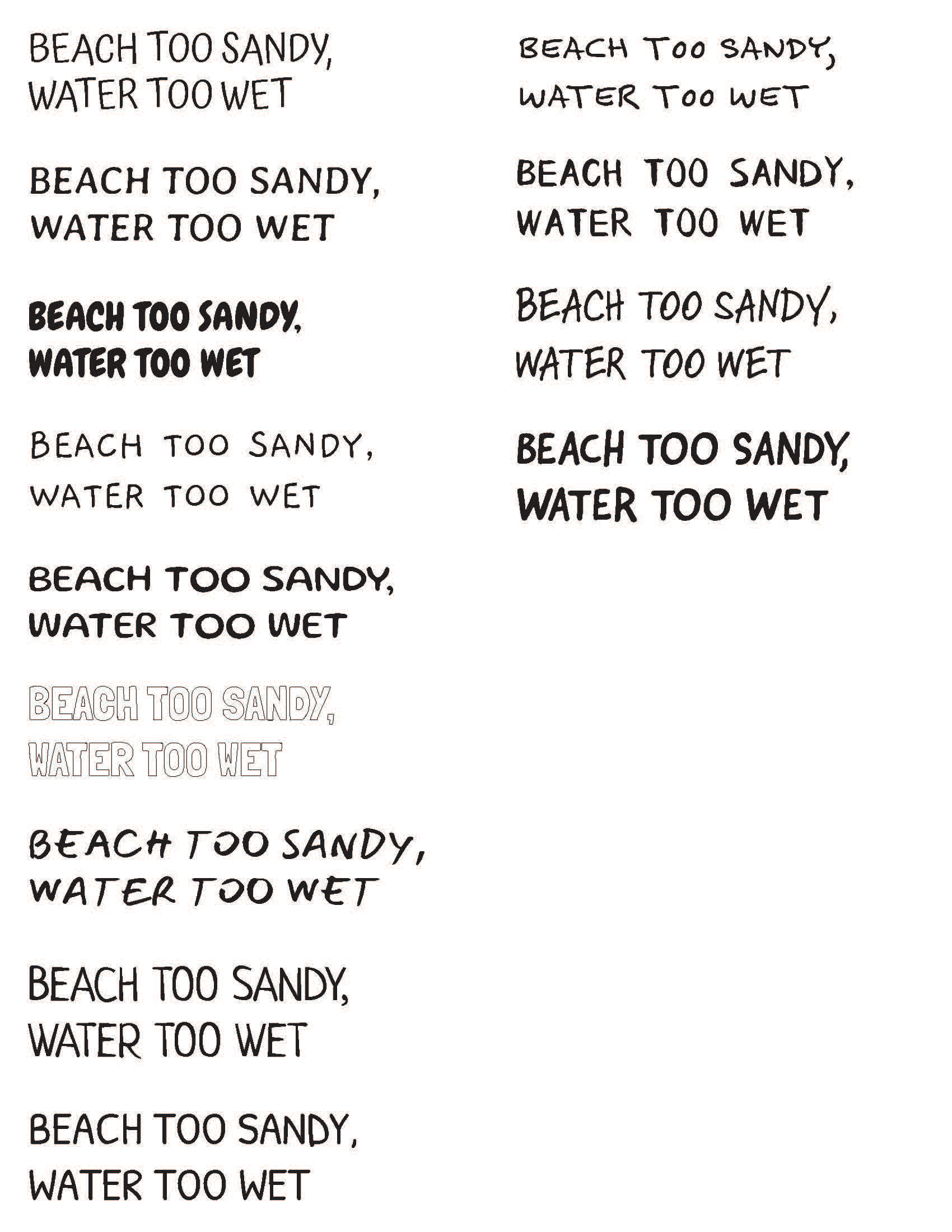 Font study