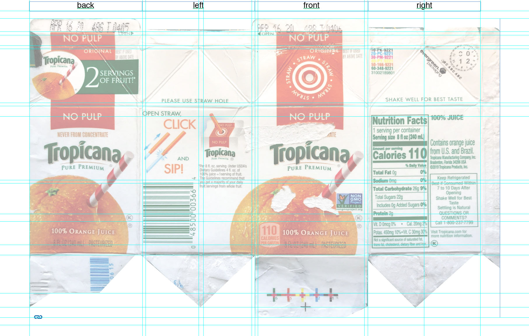 Packaging template