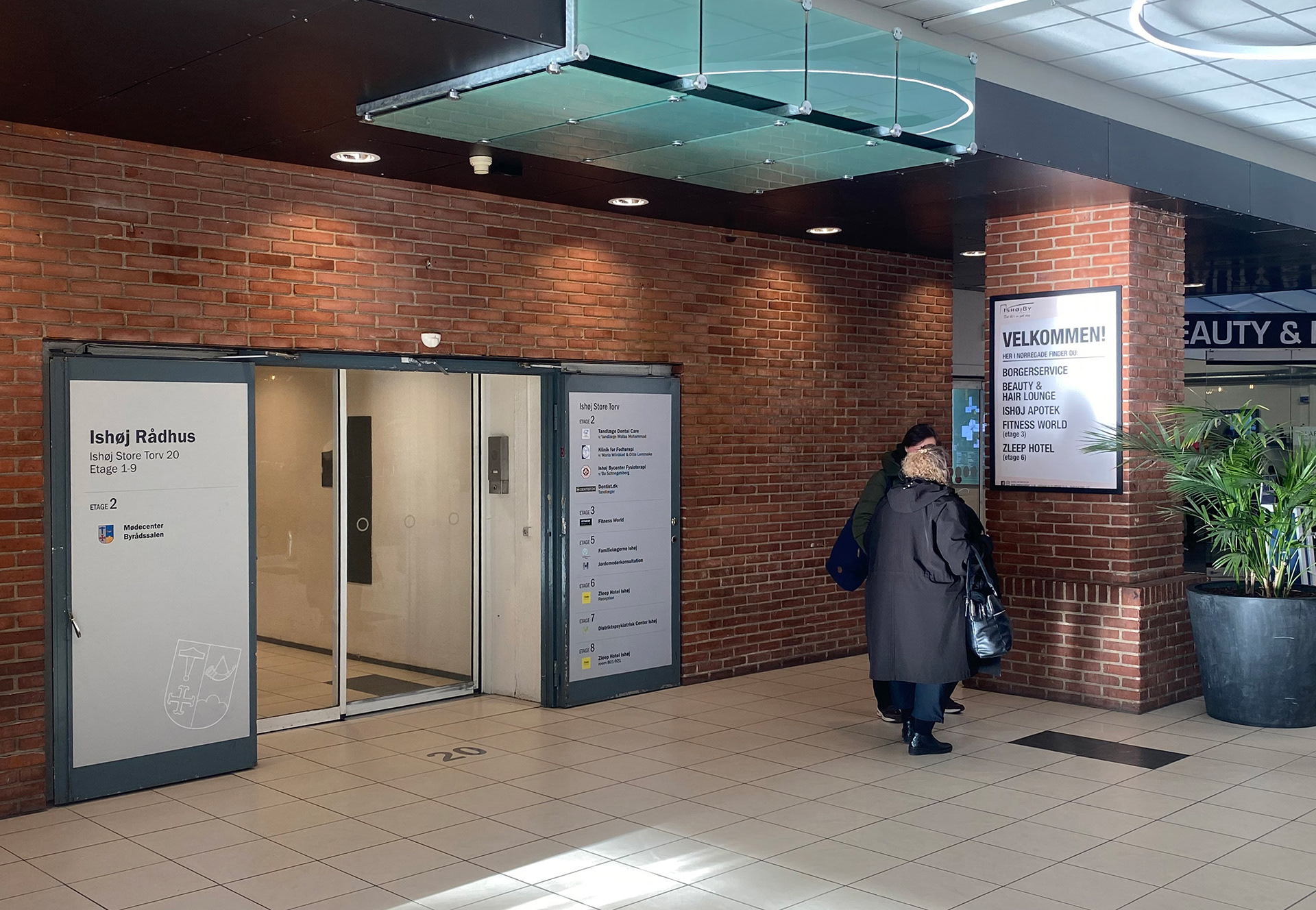 Indgang til rådhusopgangen før renovering