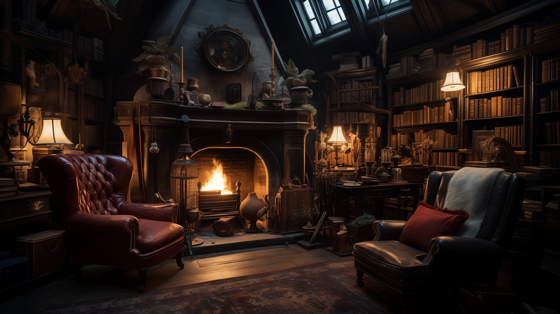 Uncle Andrew's Study in the Attic