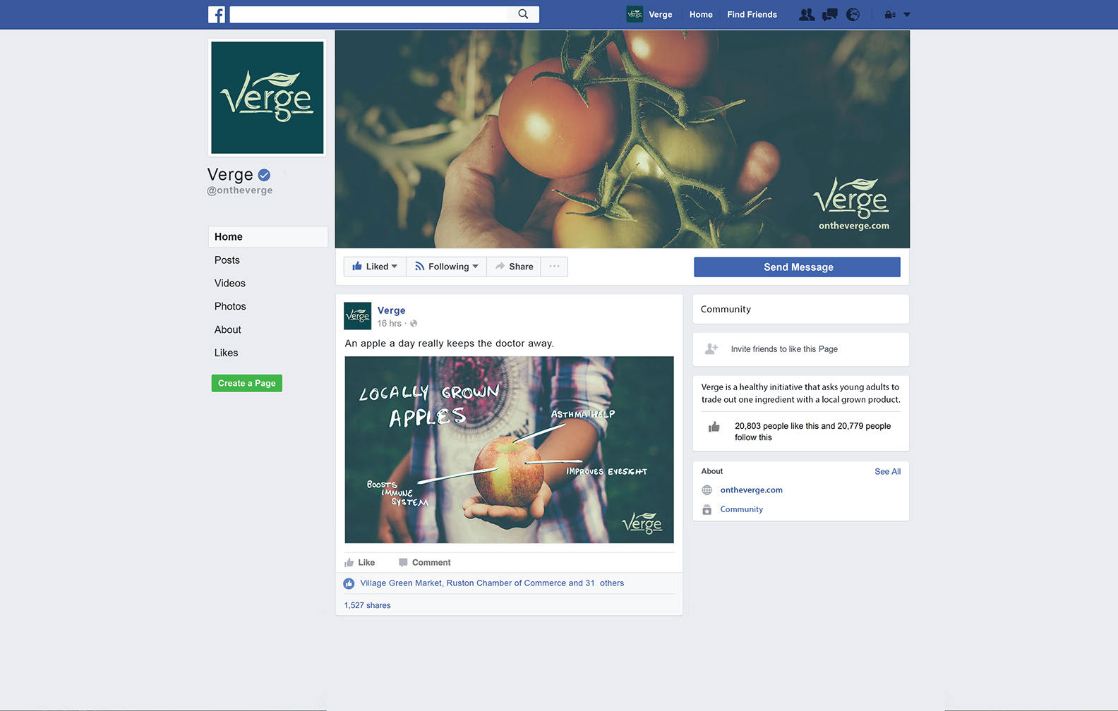 Verge Facebook Profile