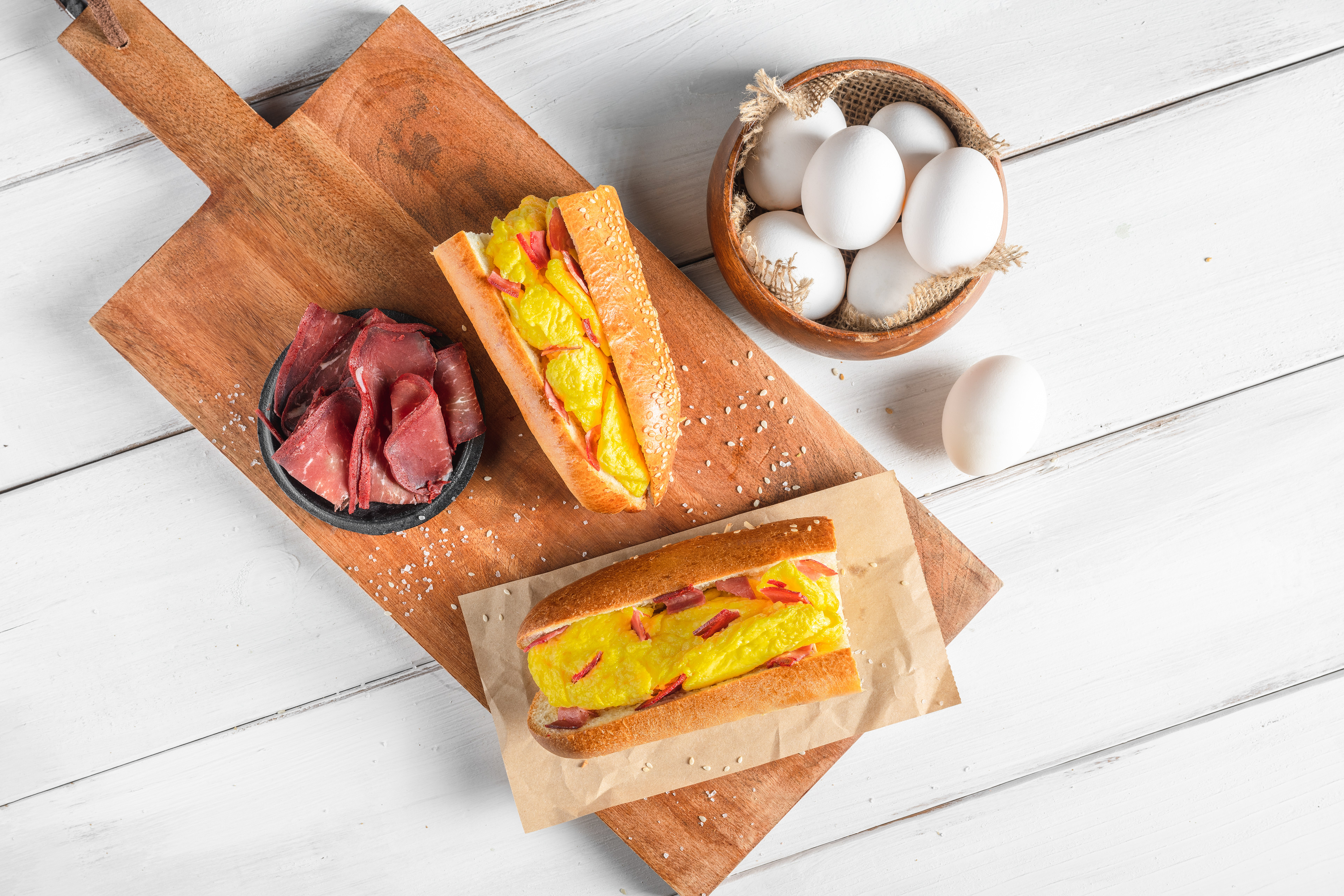 Breakfast Sandwich Food Photography