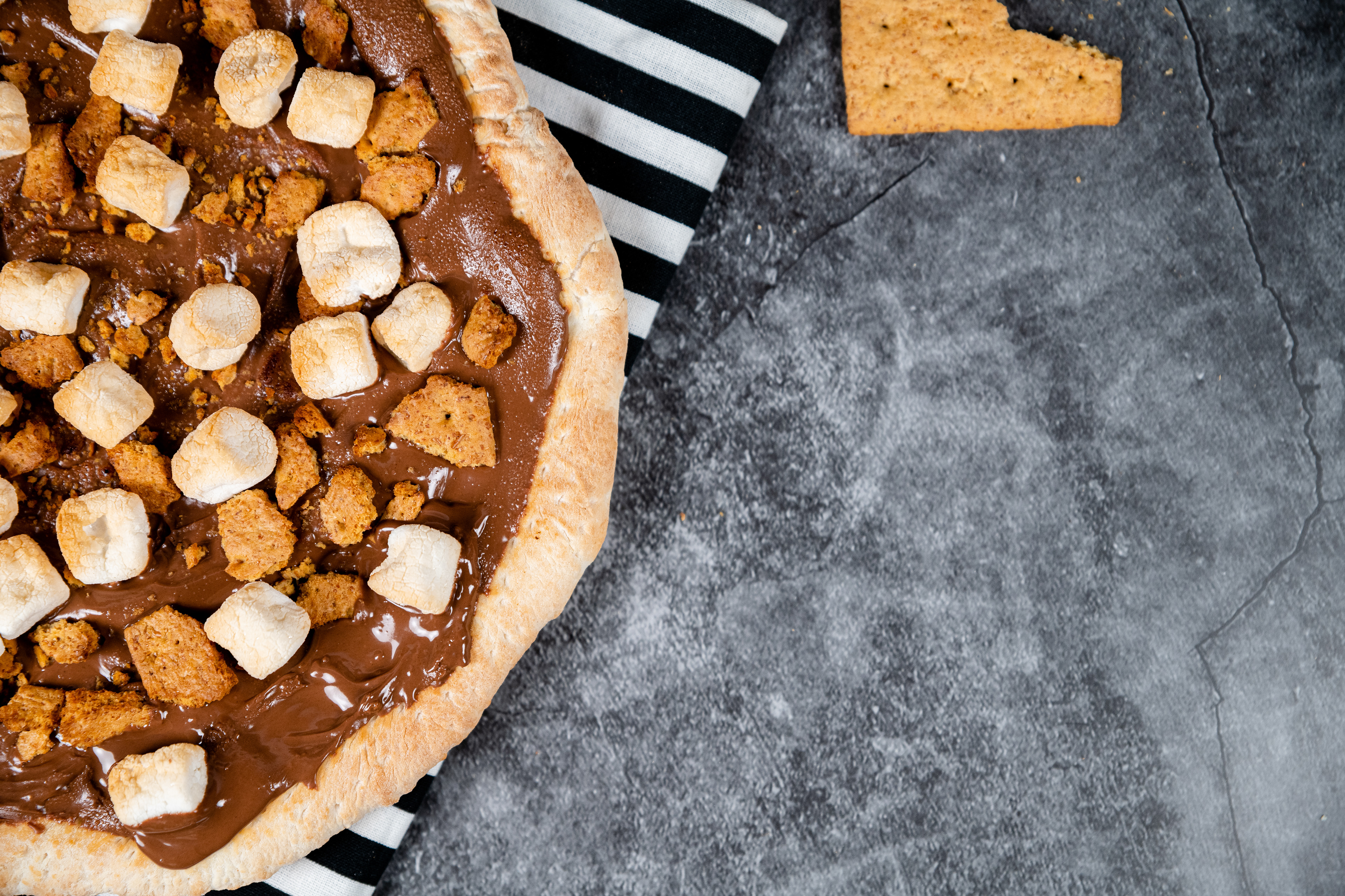 Marshmallow Nutella Pizza Food Photography