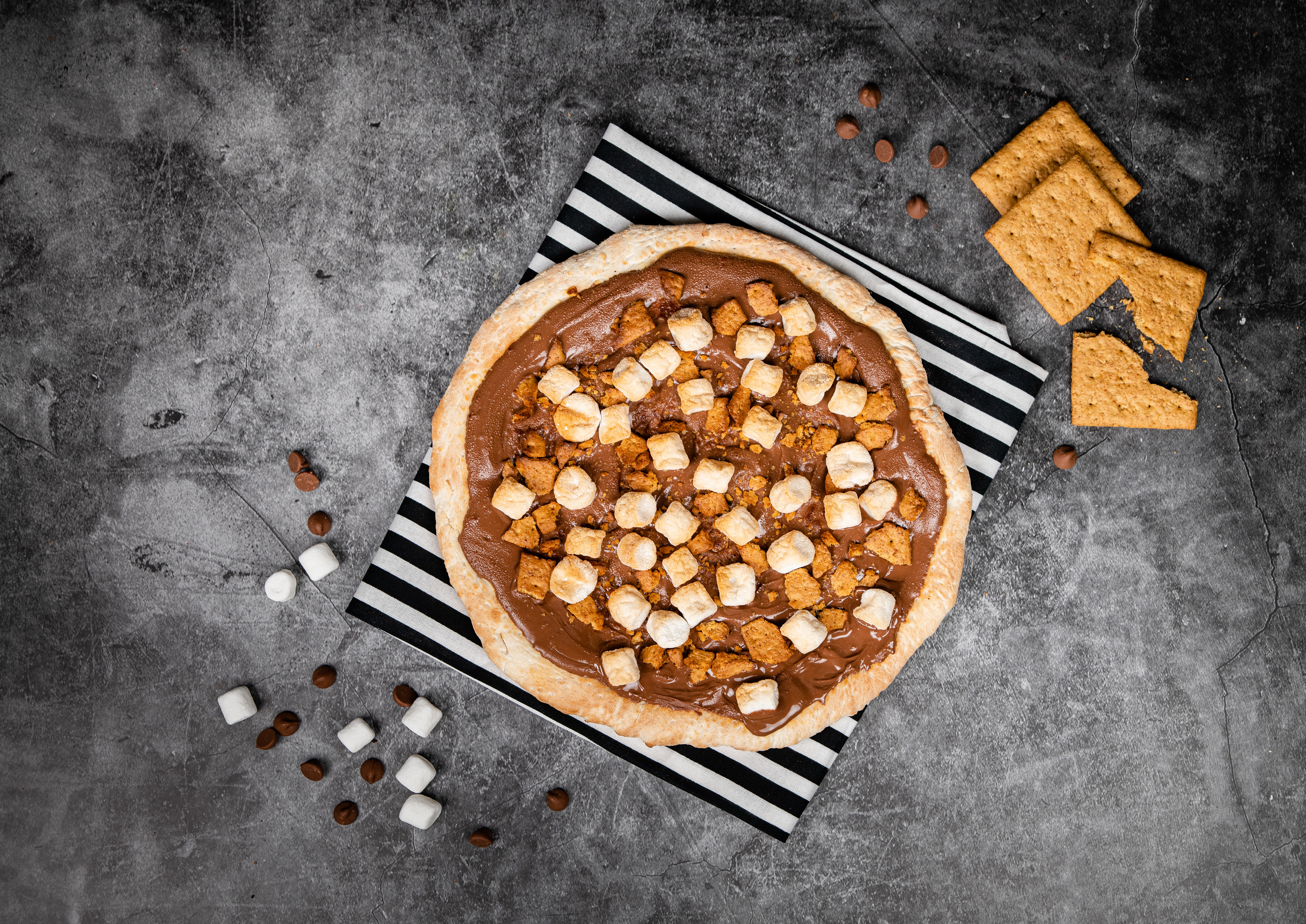 Marshmallow Nutella Pizza Food Photography