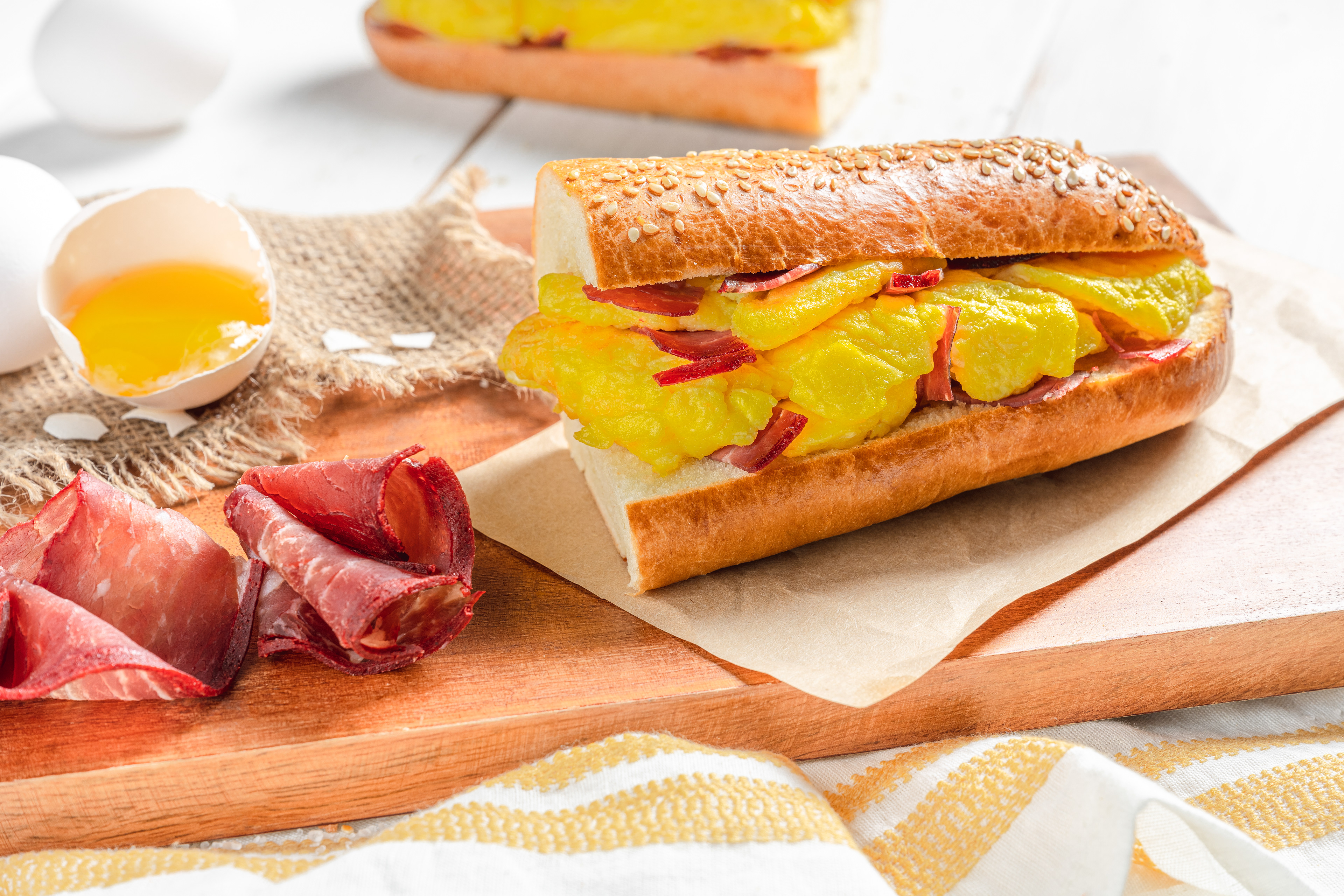Breakfast Sandwich Food Photography
