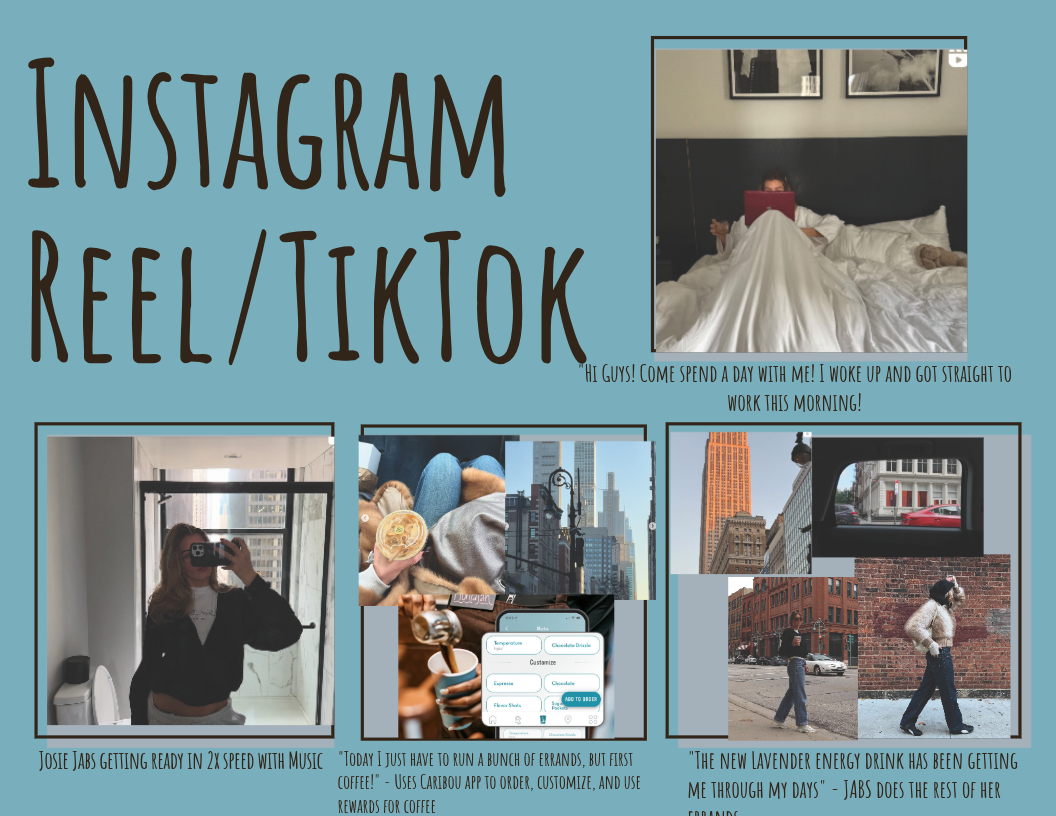 Instagram Reel/Tik Tok Storyboard