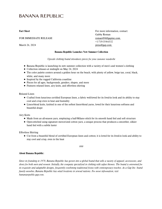 Fact Sheet