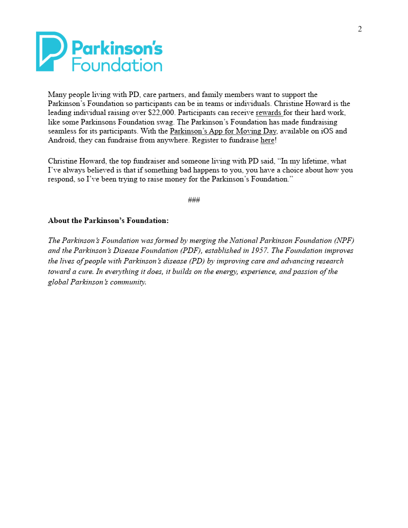 News Release Page 2