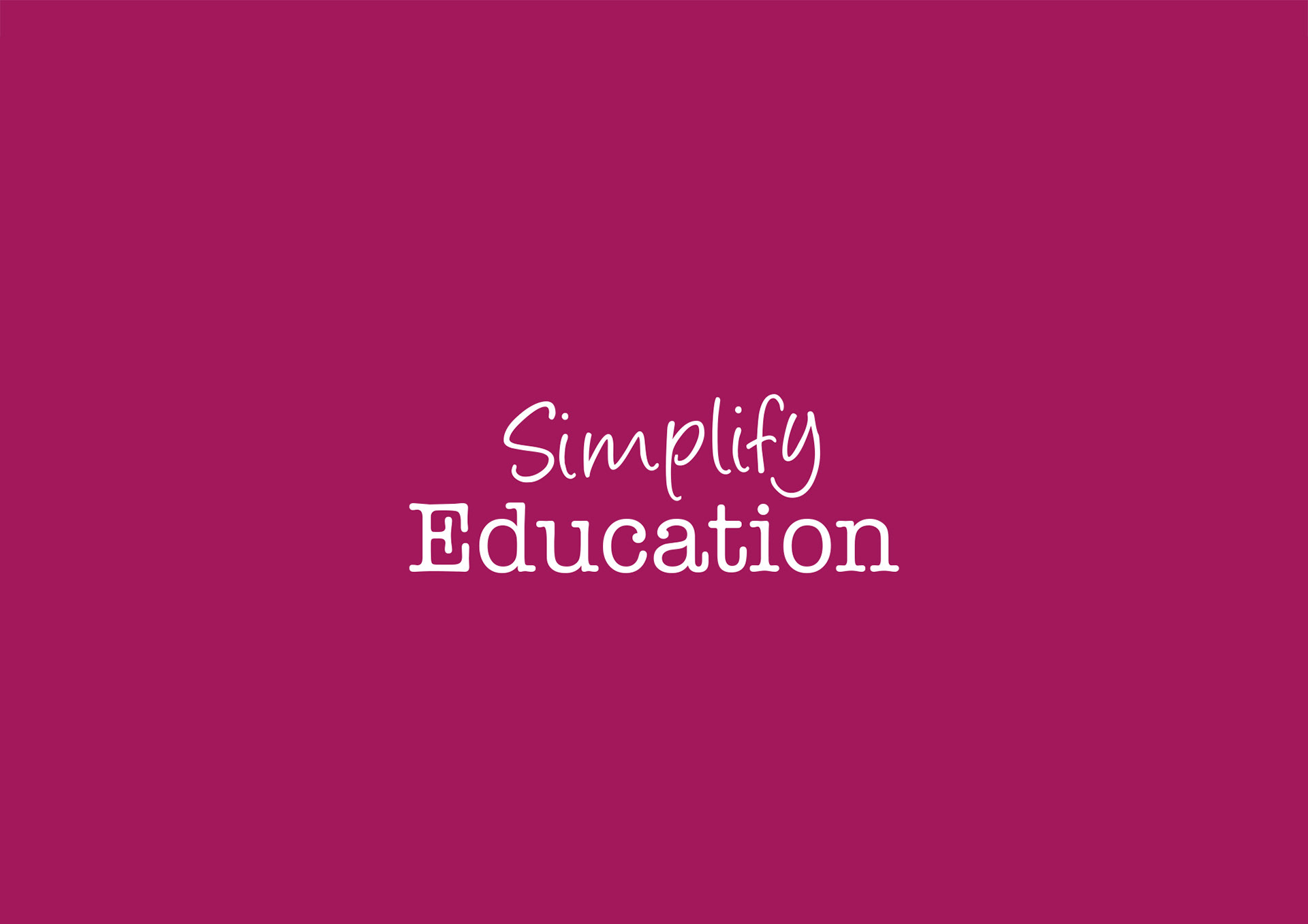 Simplify Education | Branding