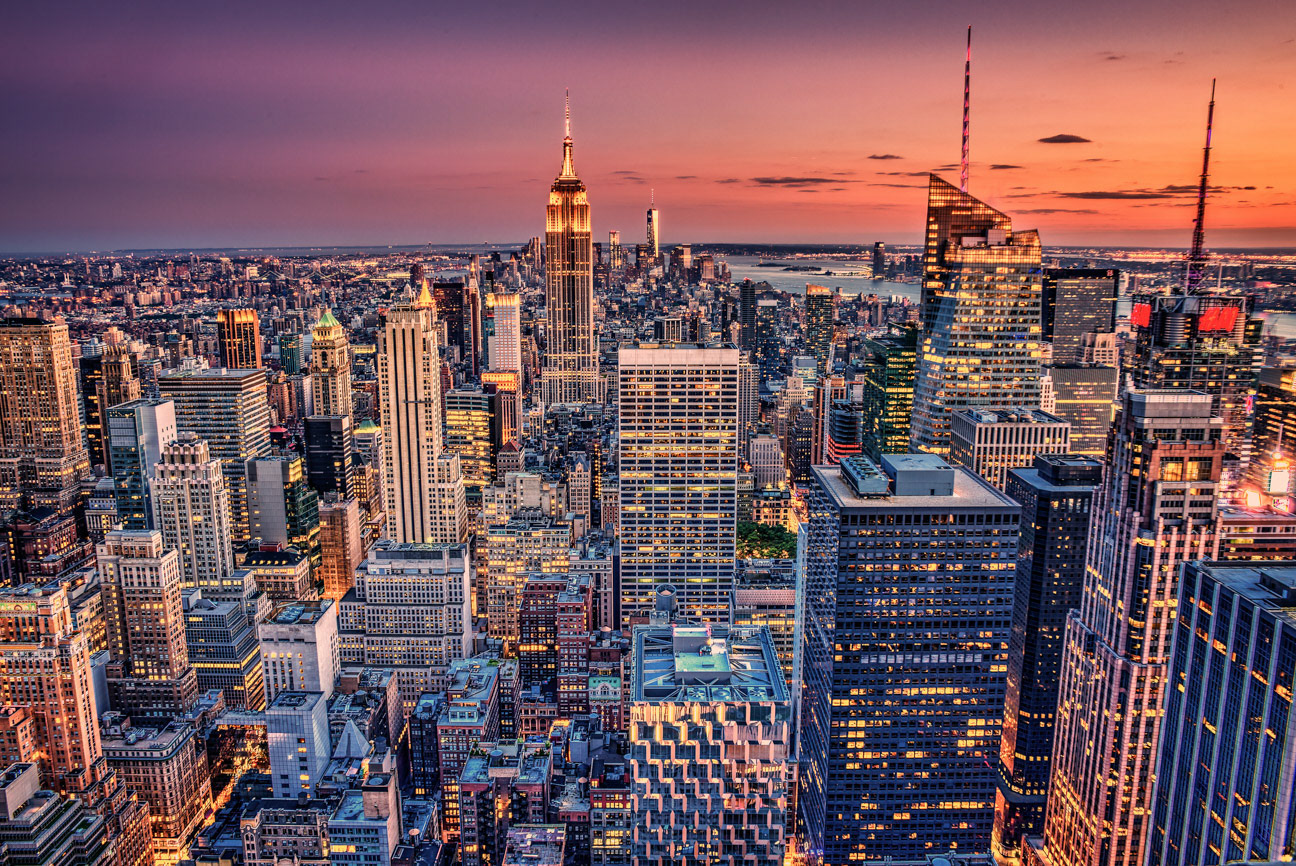 New York Sunset Empire State Building